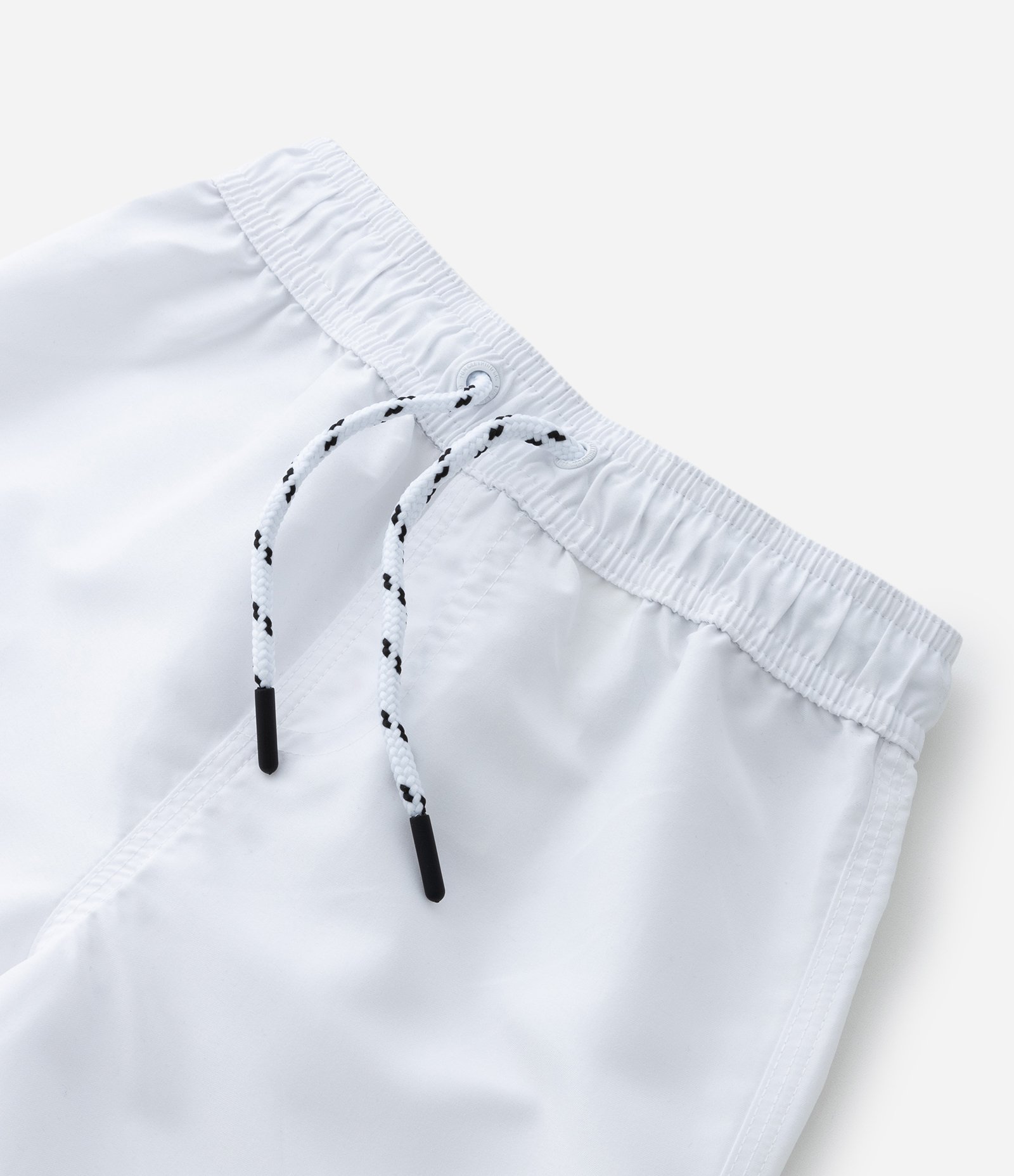 Bermuda de Banho Infantil com Etiqueta Emborrachada - Tam 5 a 14 anos Branco 6