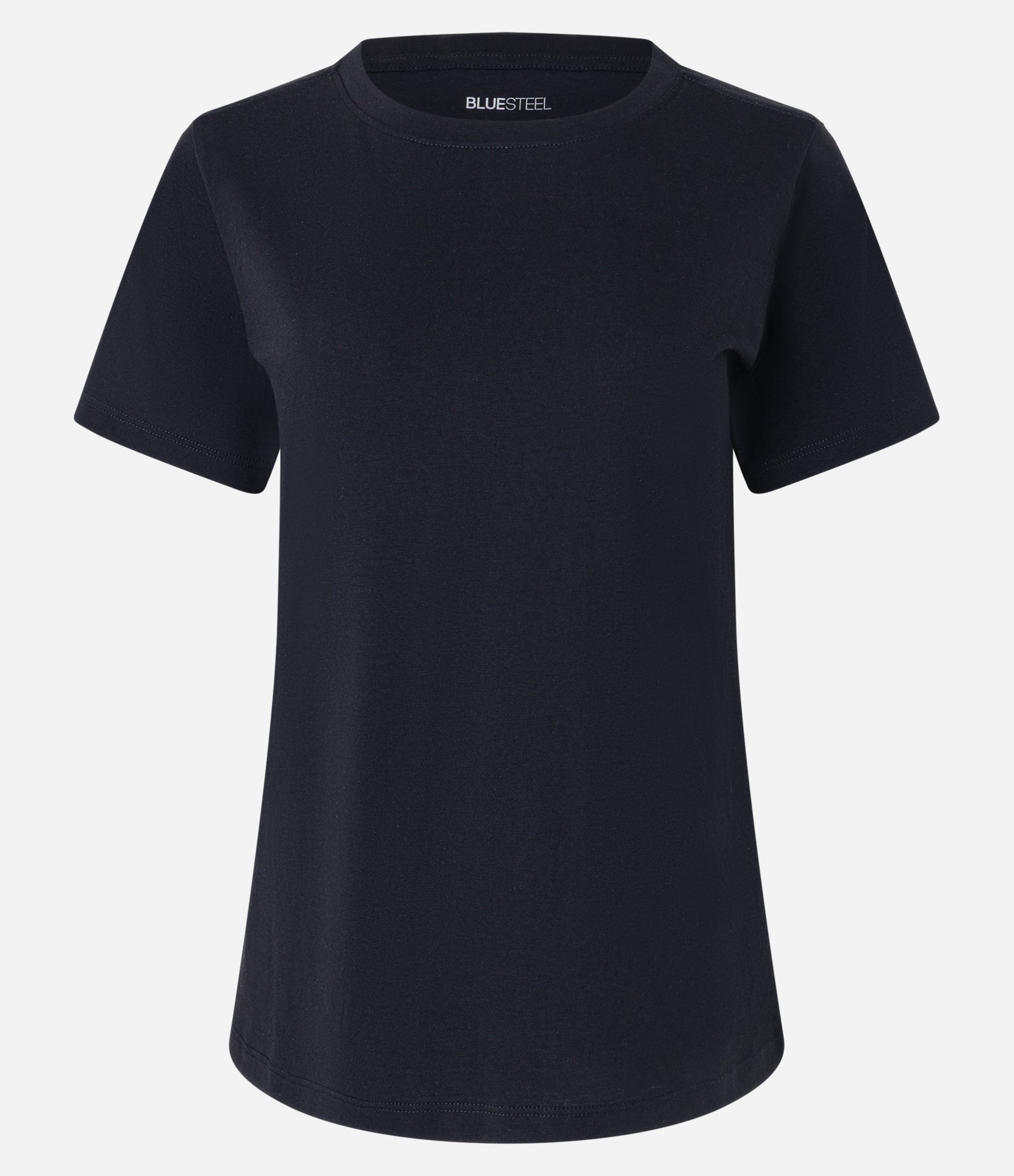 Camiseta Básica em Algodão com Manga Curta Cinza Escuro 6