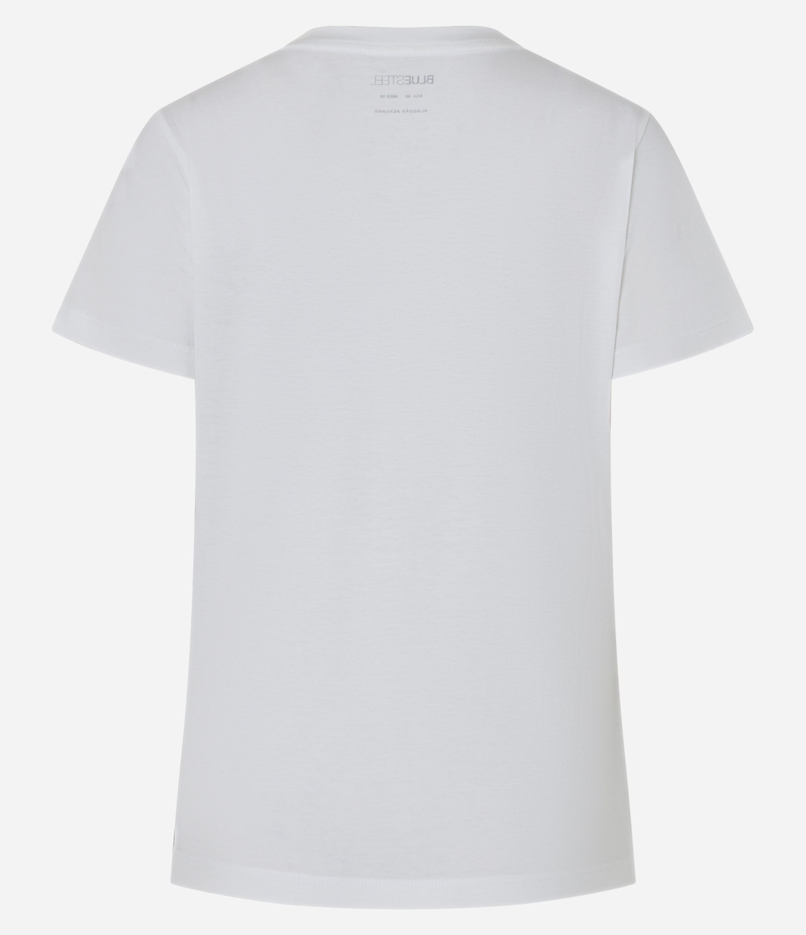 Camiseta Básica em Algodão com Manga Curta Branco 8