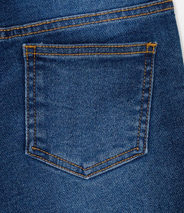 Bermuda Infantil Jeans Comfy com Amarração - Tam 5 a 14 anos Azul 5