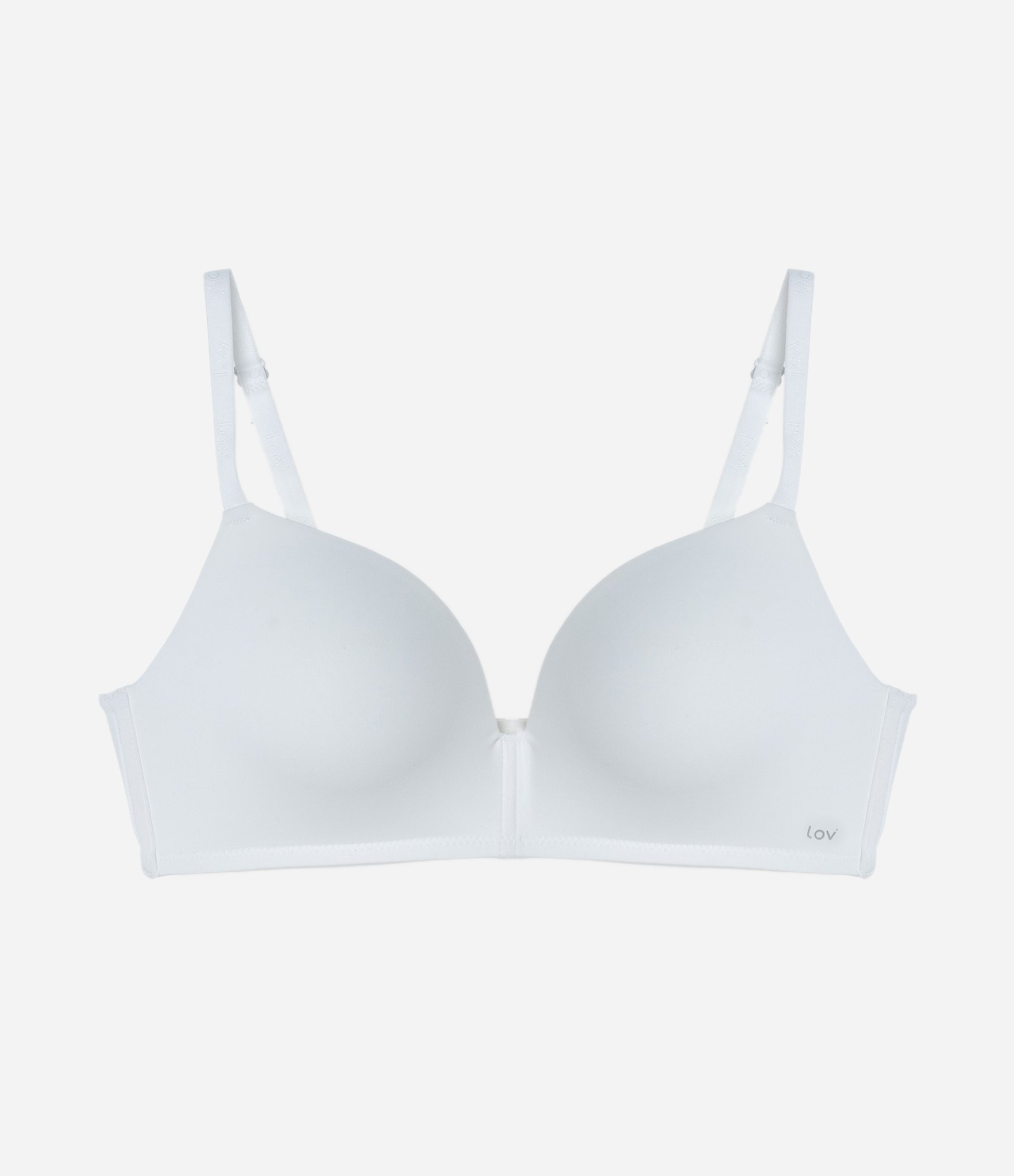 Sutiã Triangular em Microfibra com Bojo Branco 5