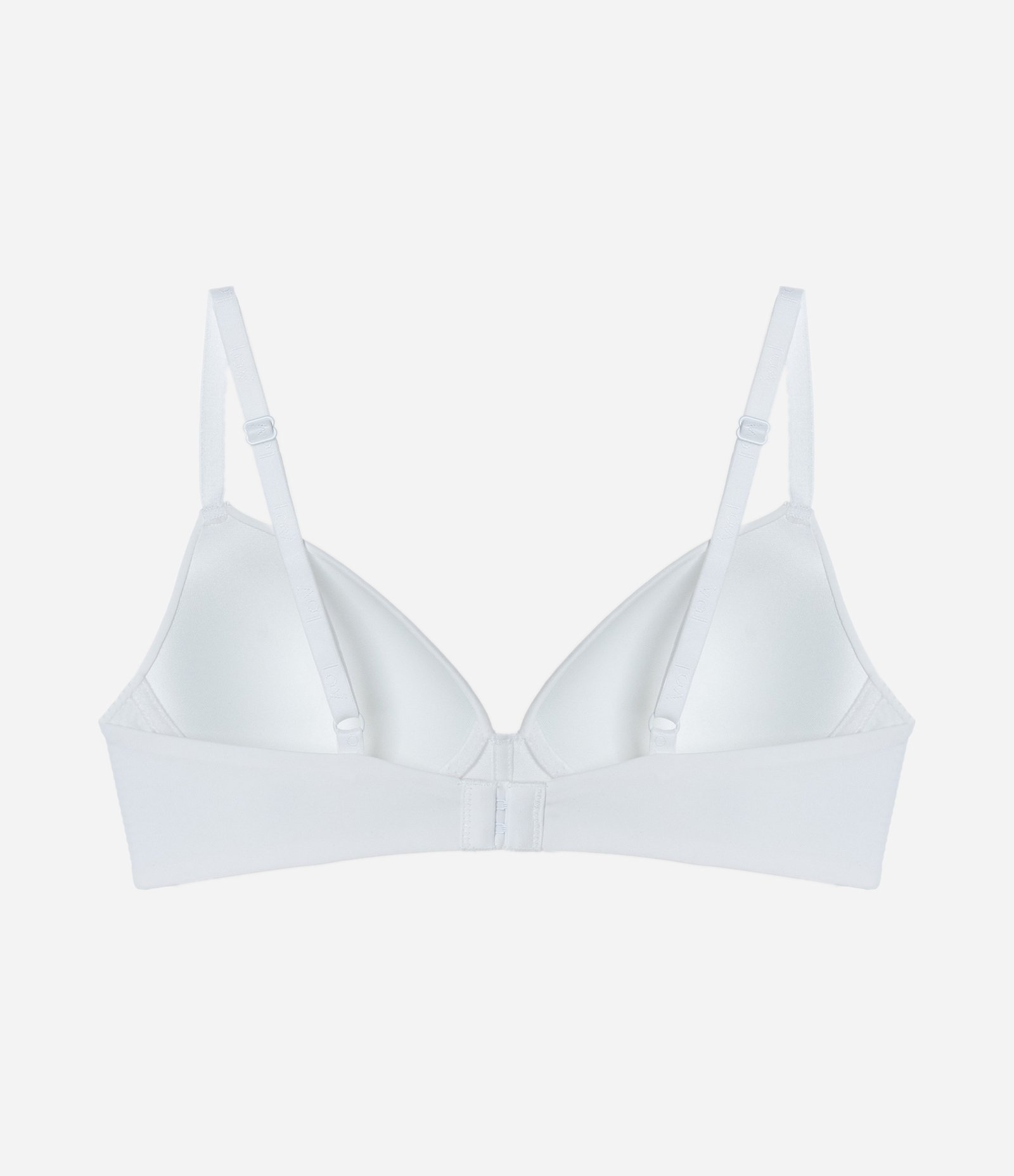 Sutiã Triangular em Microfibra com Bojo Branco 6
