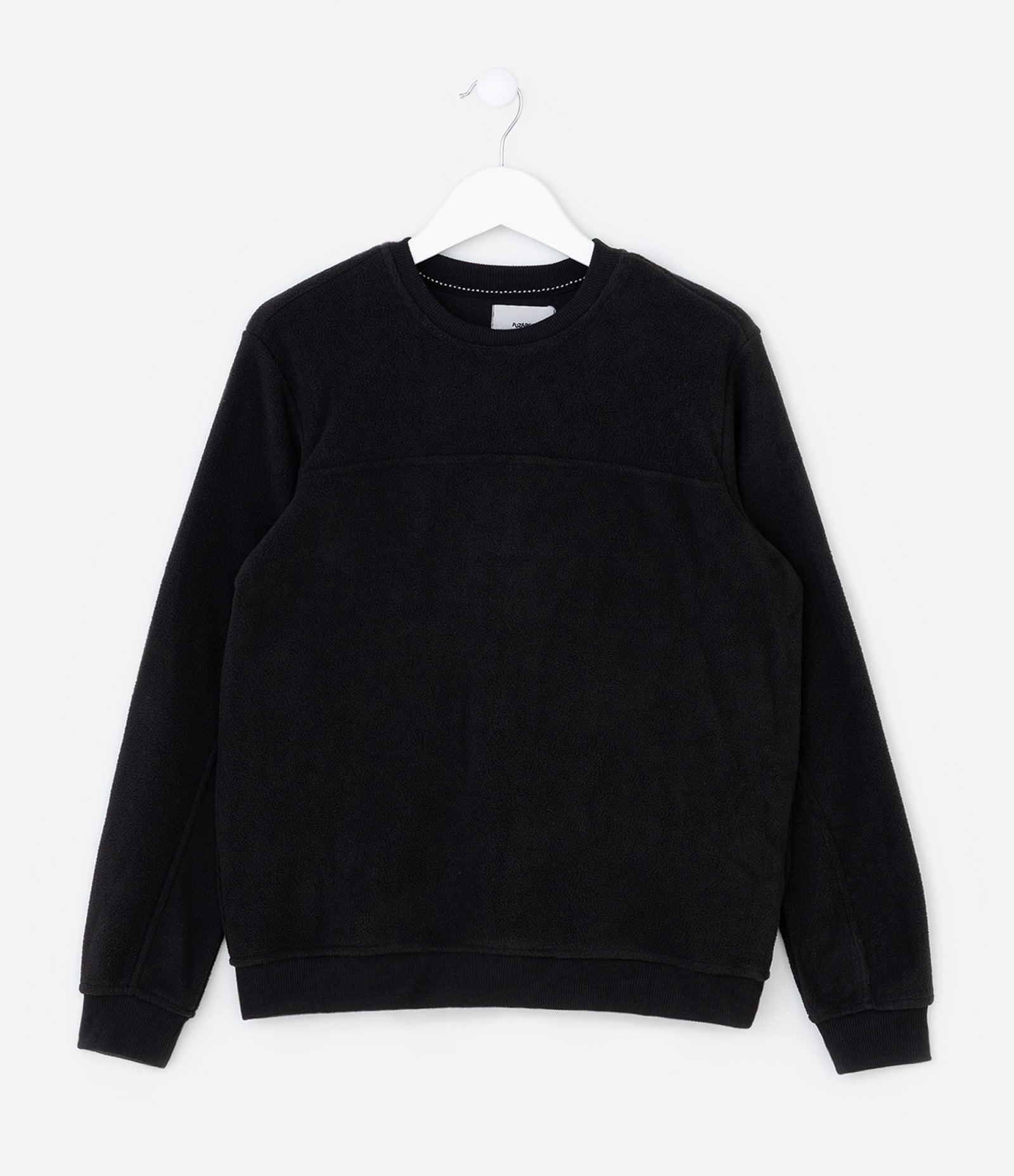 Casaco Fechado Infantil Básico em Fleece - Tam 5 a 14 anos Preto 1