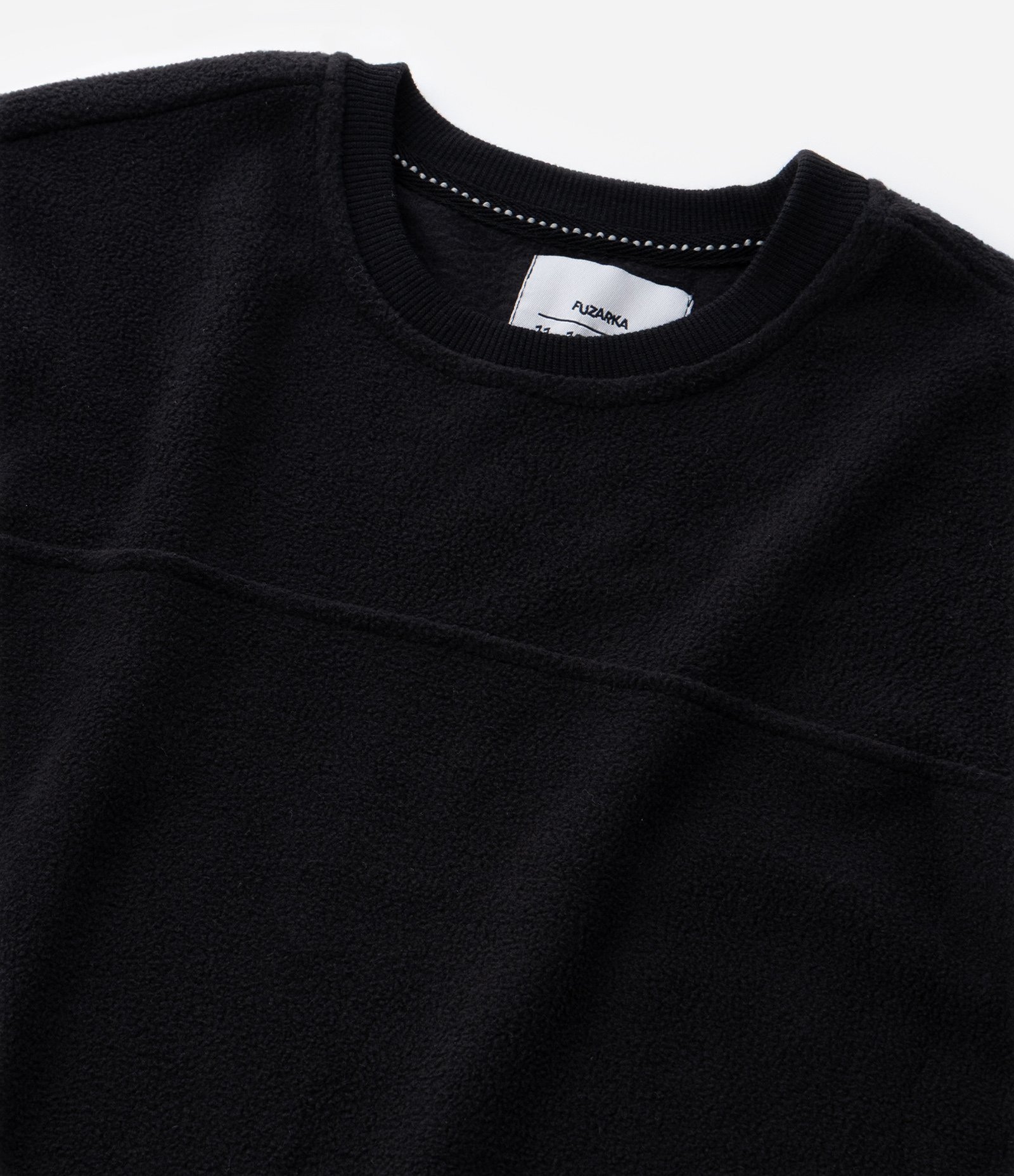 Casaco Fechado Infantil Básico em Fleece - Tam 5 a 14 anos Preto 4