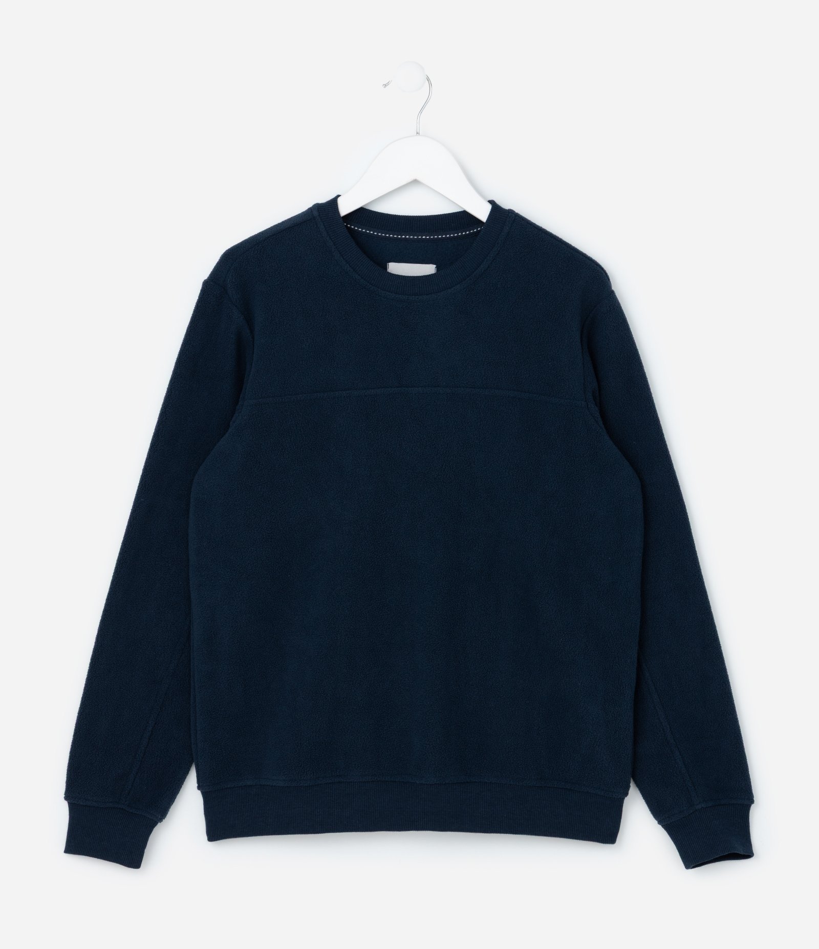 Casaco Fechado Infantil Básico em Fleece - Tam 5 a 14 anos Azul Marinho 1