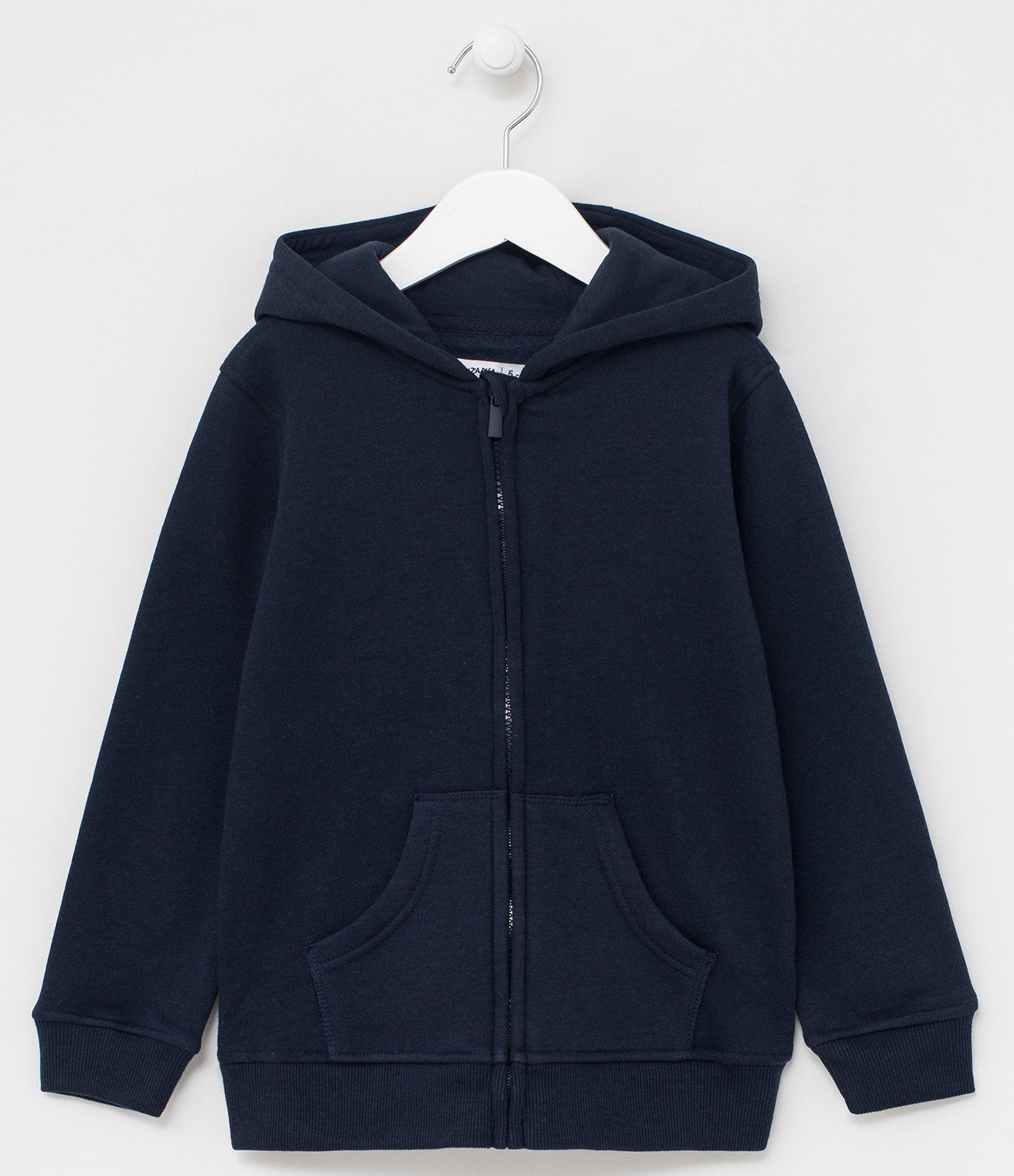 Jaqueta Infantil em Moletom com Capuz - Tam 5 a 14 anos Azul 1