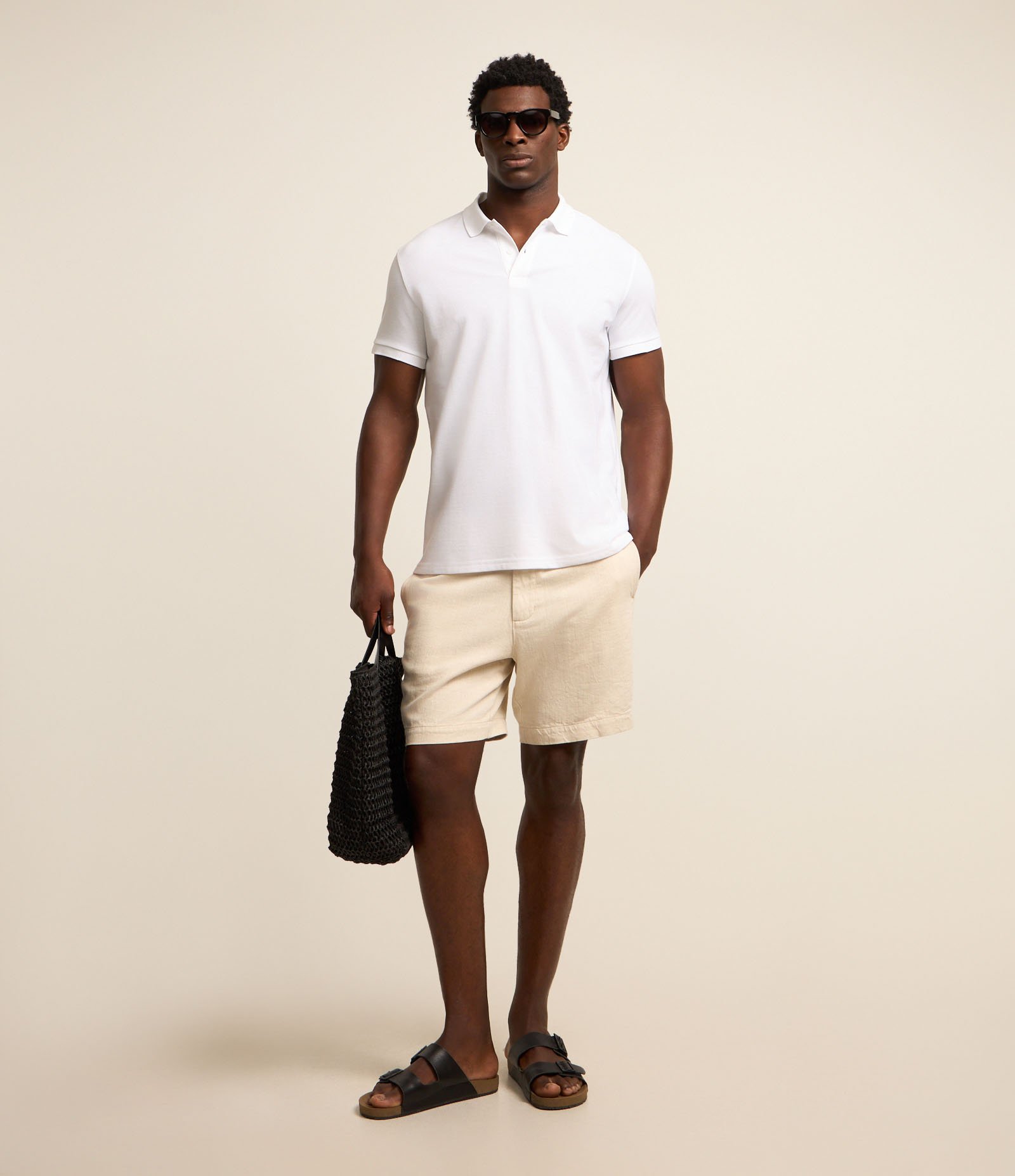 Camisa Polo Comfort em Algodão Peruano Rosa 2