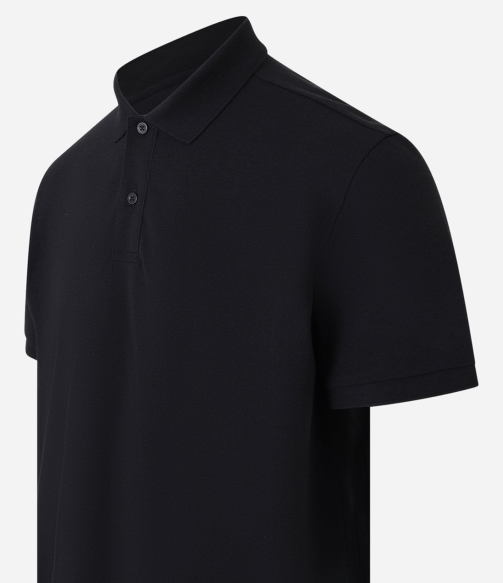 Camisa Polo Comfort em Algodão Peruano Preto 6