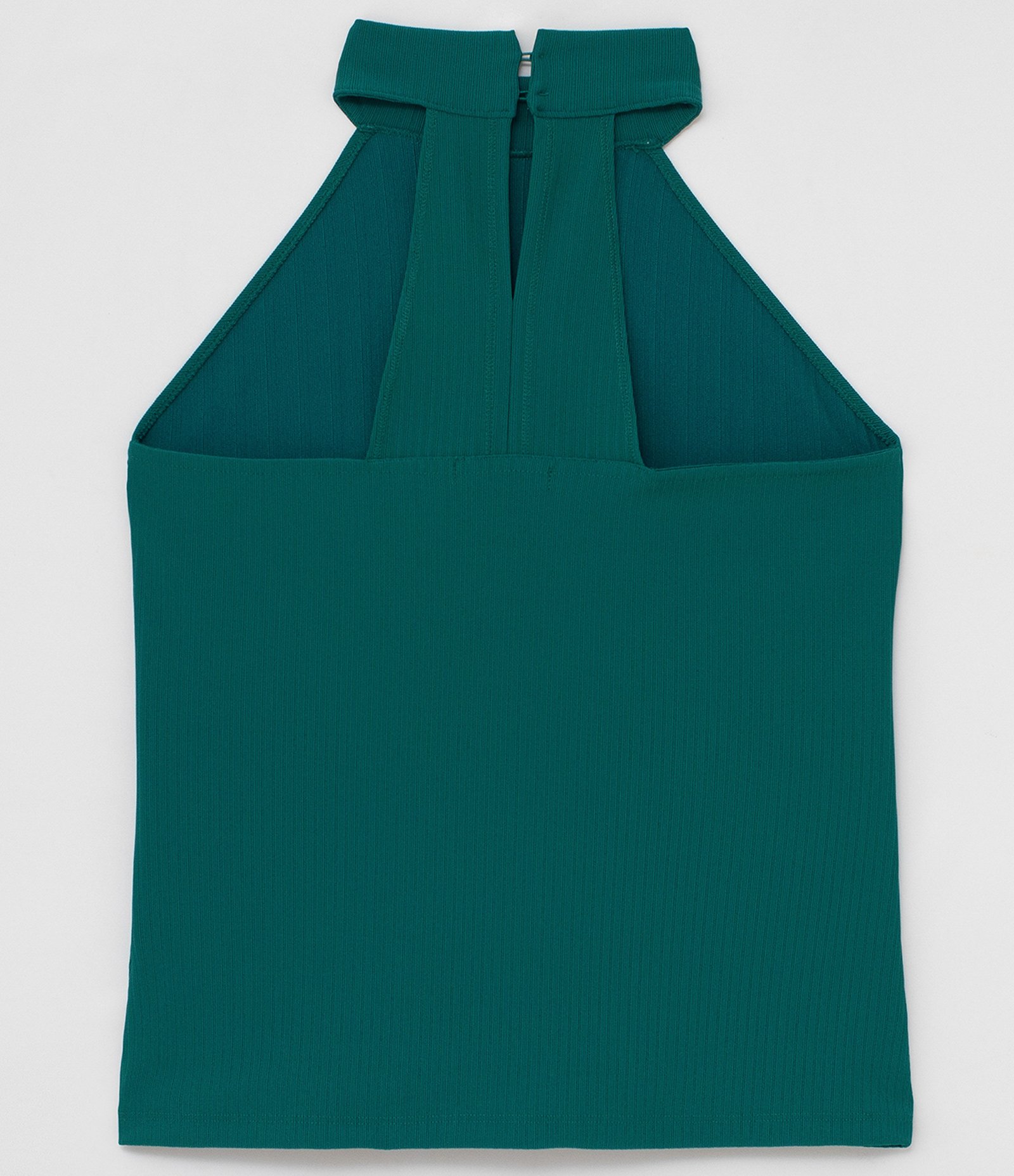 Regata em Viscose com Gola Alta Verde 6