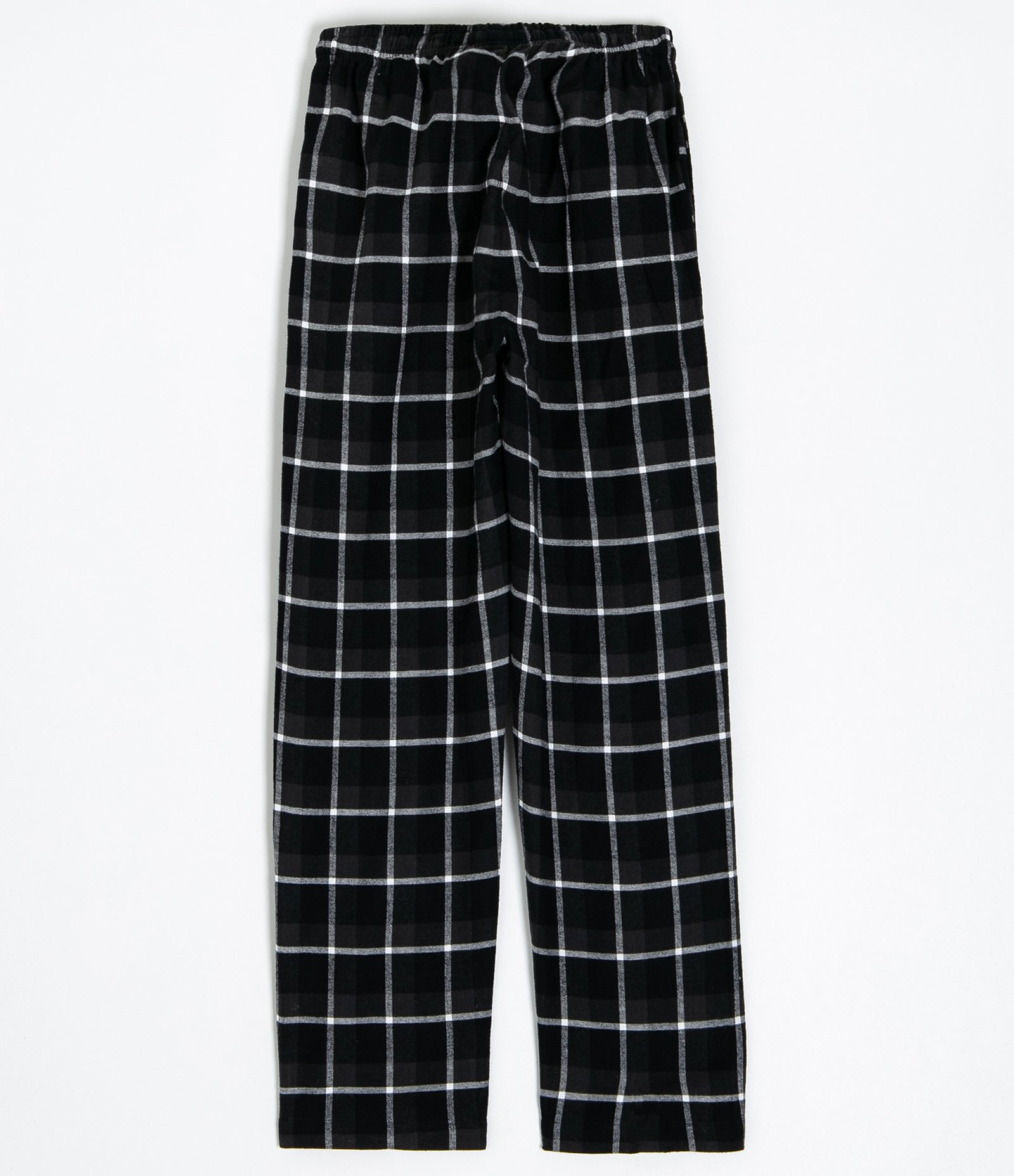 Calça de Pijama em Algodão com Estampa Xadrez Preto 6