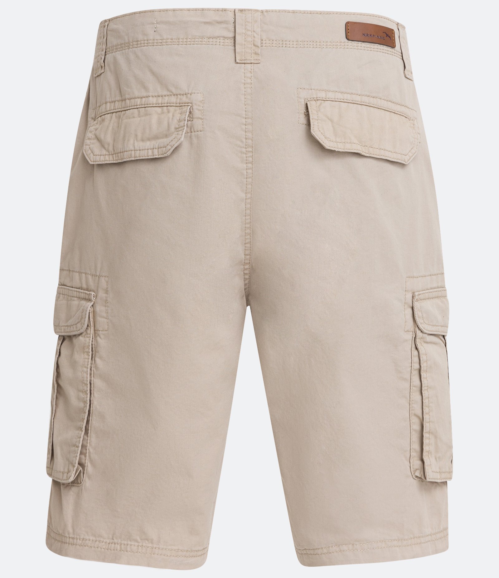 Bermuda Reta em Sarja com Bolsos Cargo Marrom 7