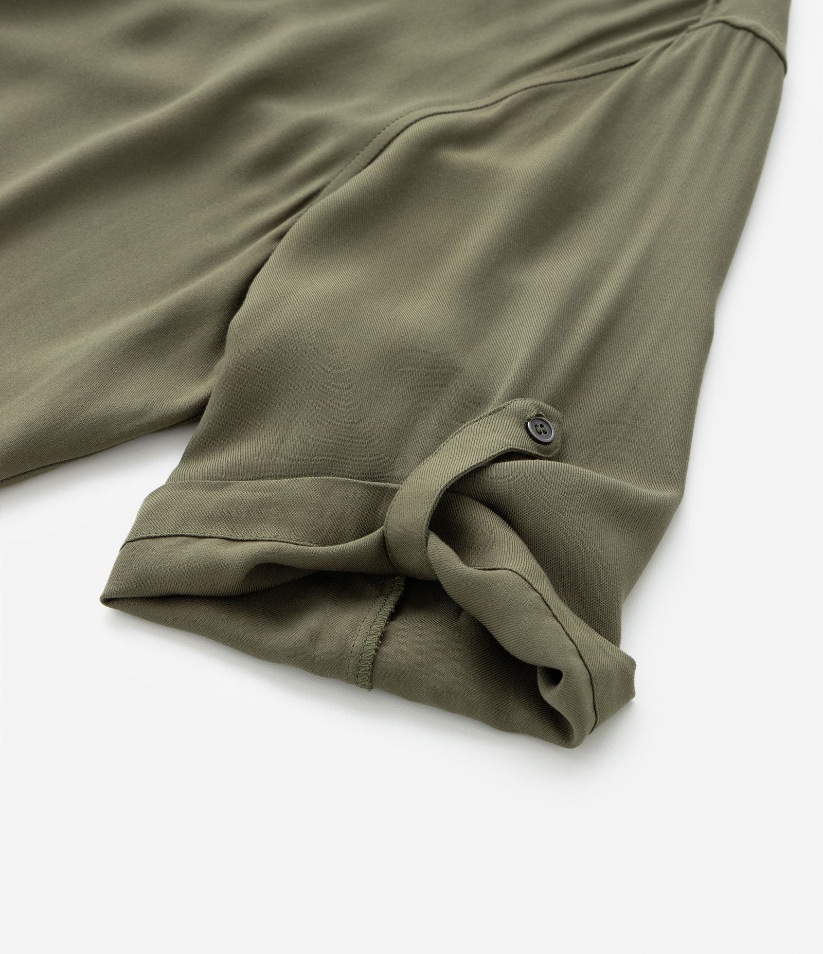 Vestido Curto em Viscose com Bolsos Curve & Plus Size Verde 7