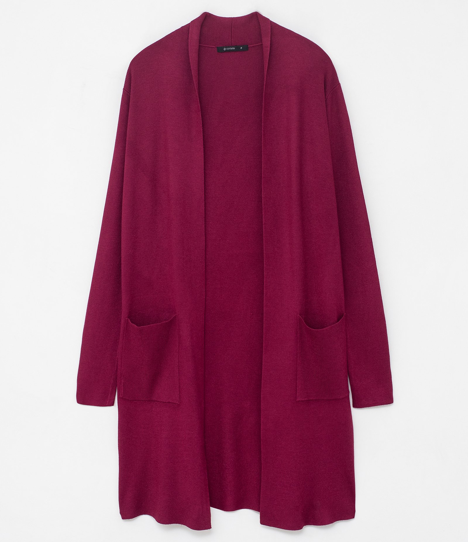 Cardigan Alongado em Tricô com Bolsos 1