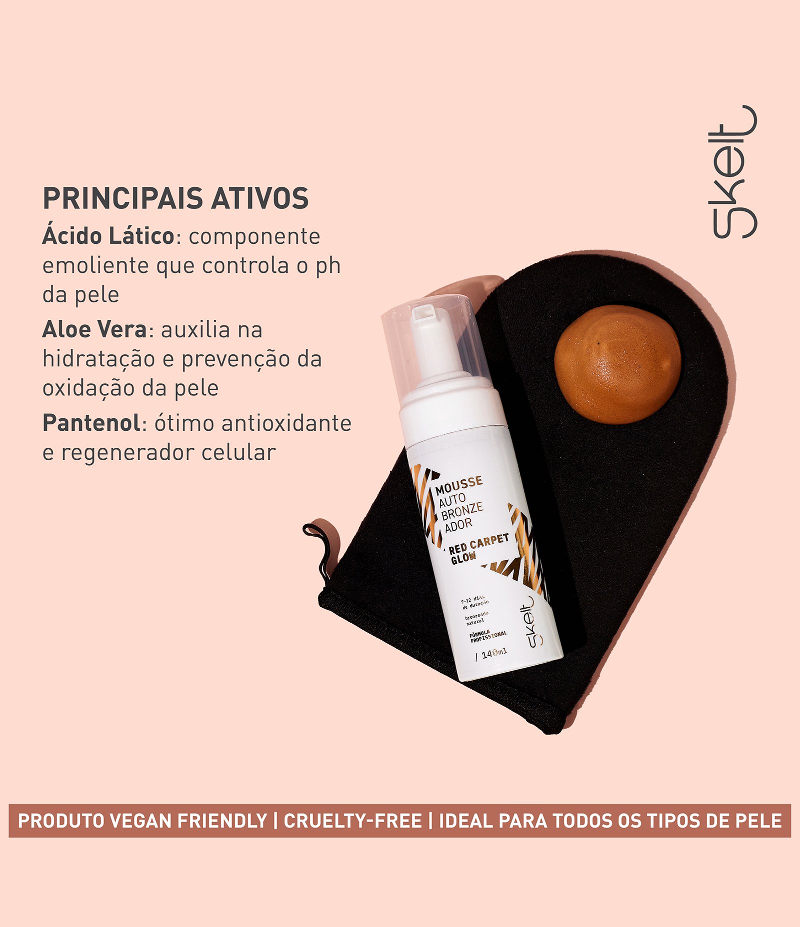 Autobronzeador em Mousse Skelt 140ml 3