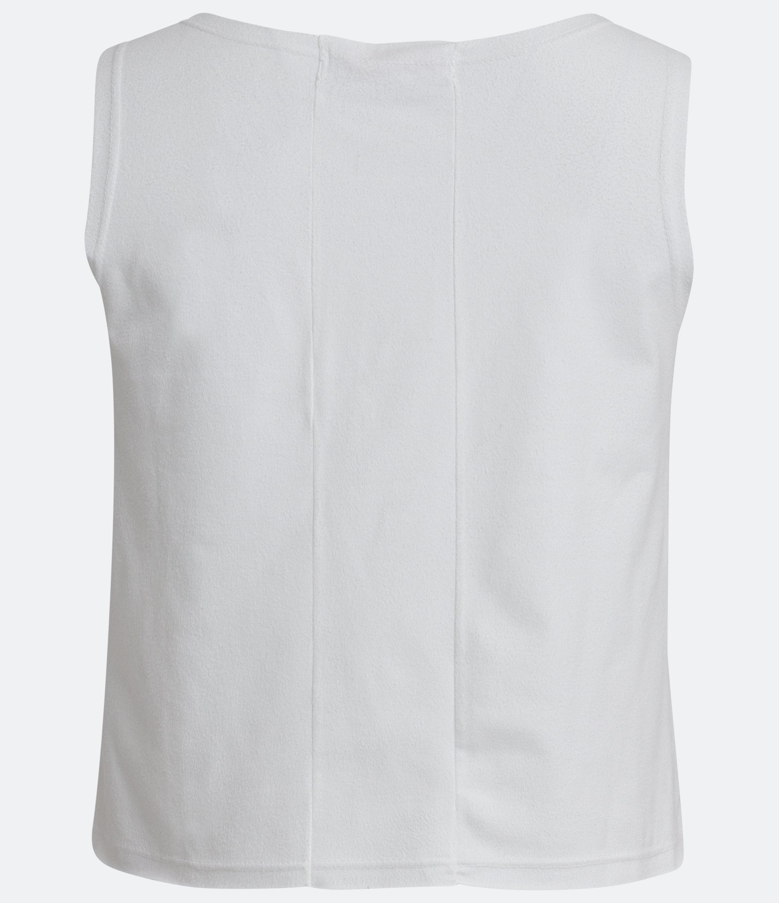 Blusa Regata com Decote Redondo e Alça Larga Branco Neve 5