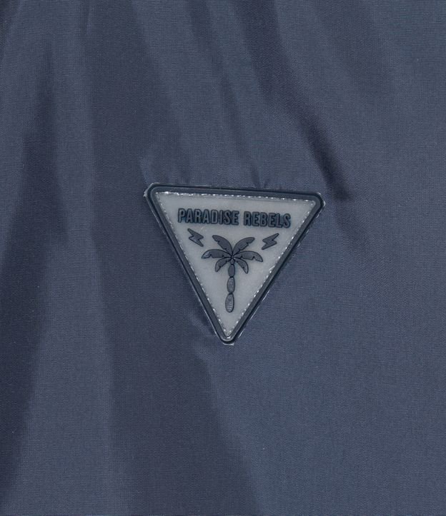 Campera Infantil Cortaviento con Ribana - Talle 5 a 14 años Azul 3