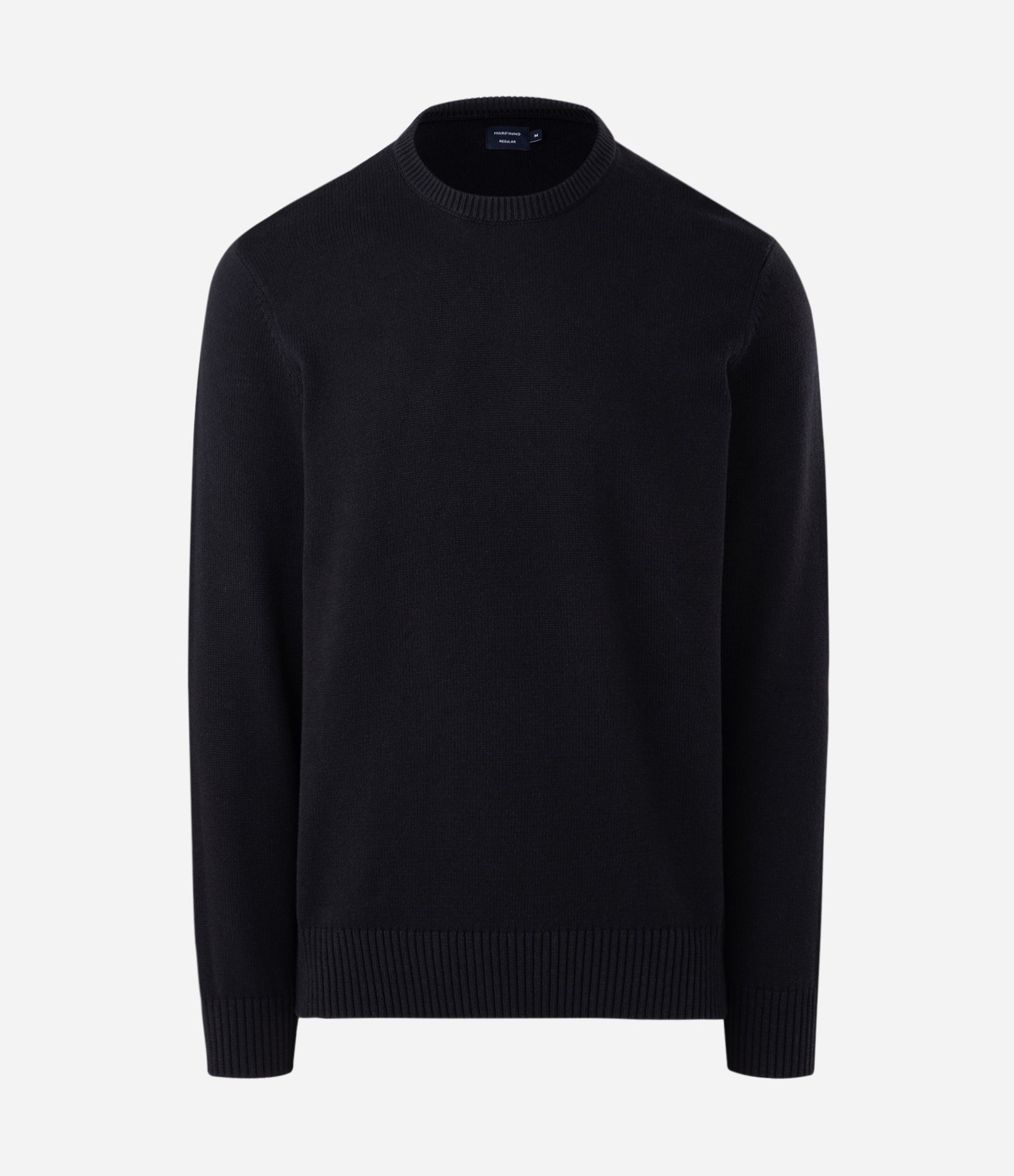 Suéter Comfort Básico em Tricô com Textura Canelada Preto 5