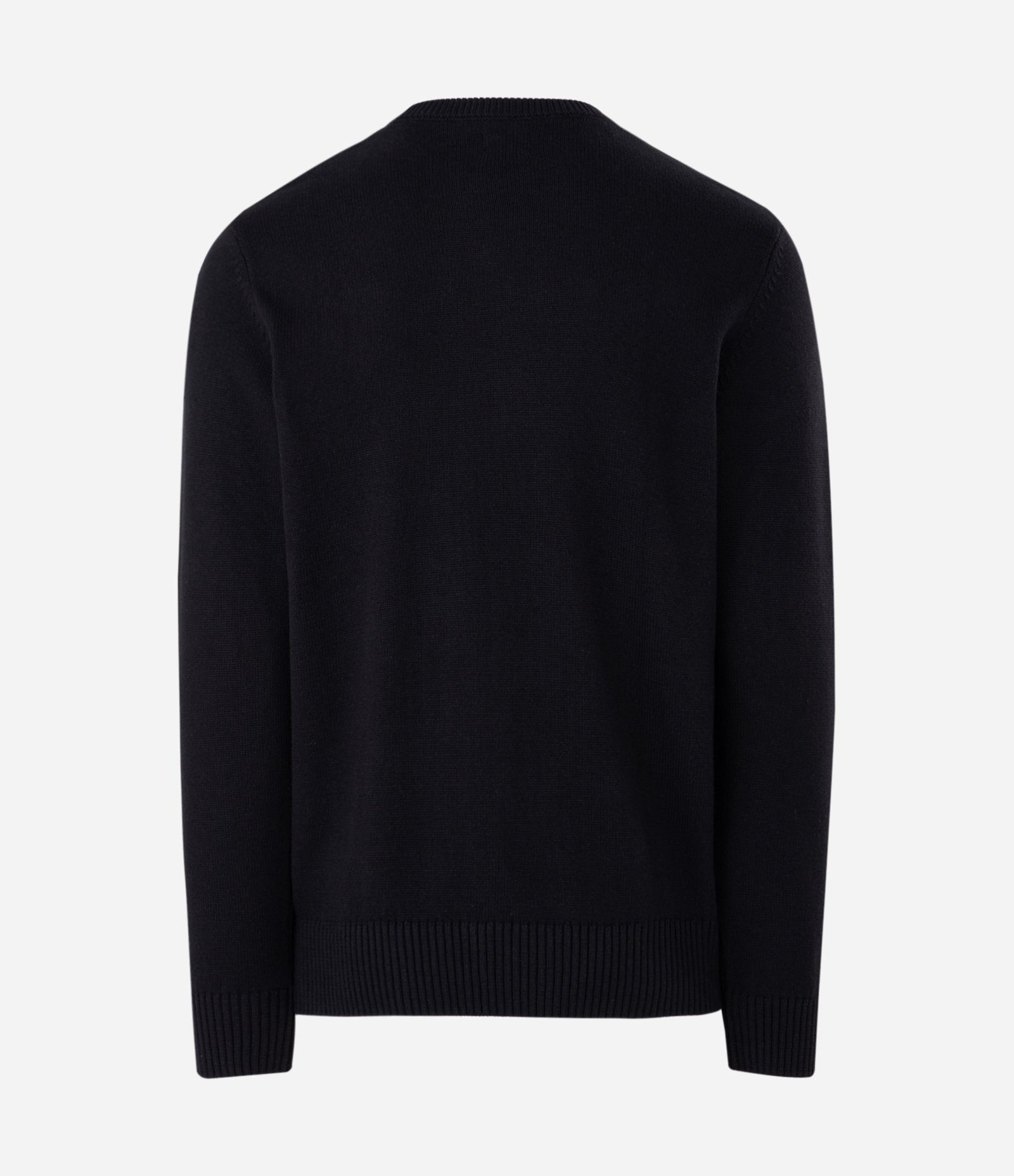 Suéter Comfort Básico em Tricô com Textura Canelada Preto 6