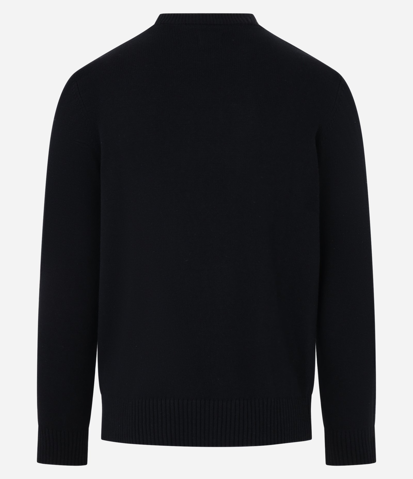 Suéter Comfort Básico em Tricô com Textura Canelada Preto 7