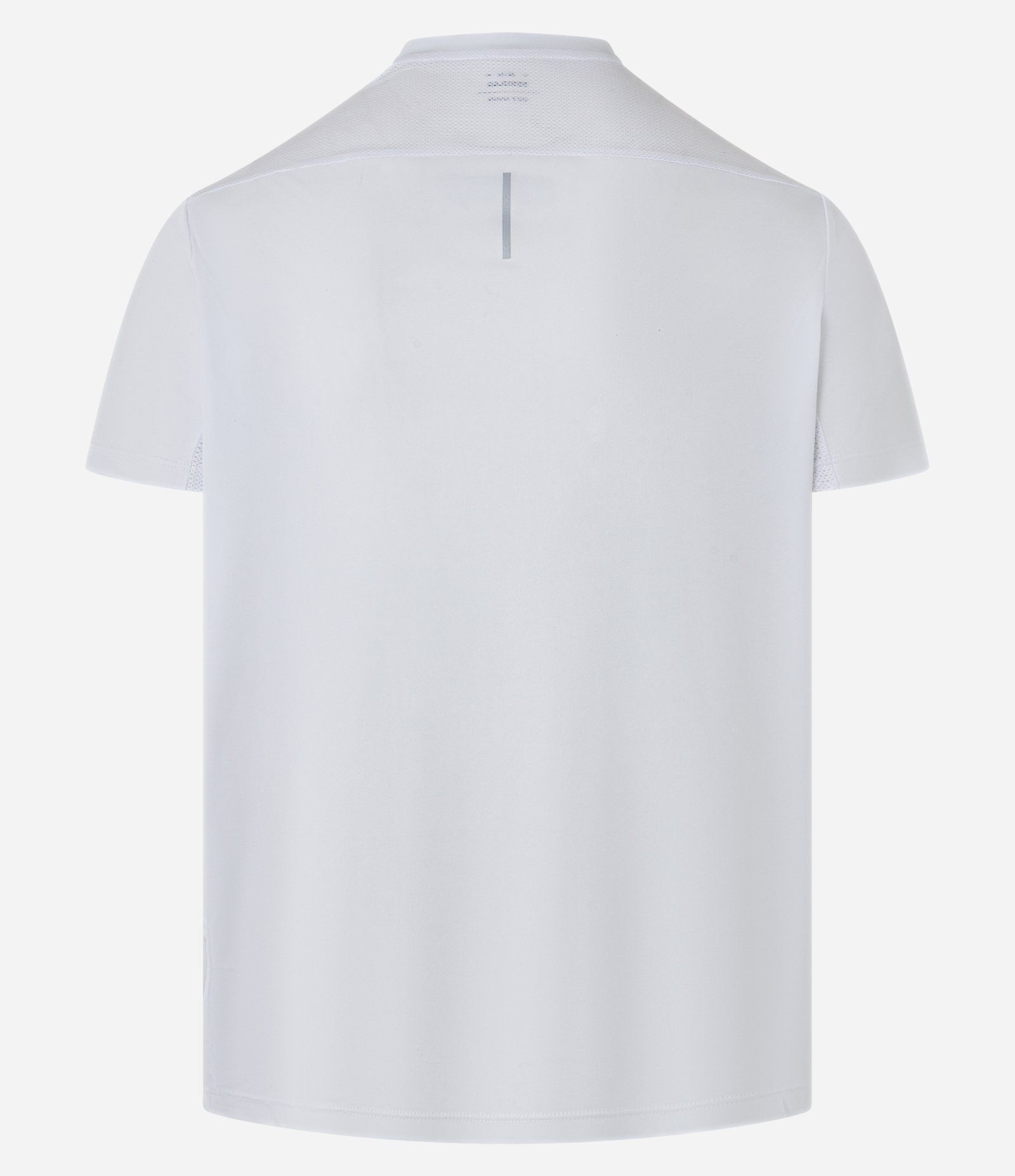 Camiseta Esportiva em Tecnologia Dry com Recortes e Detalhes Refletivos Branco 6
