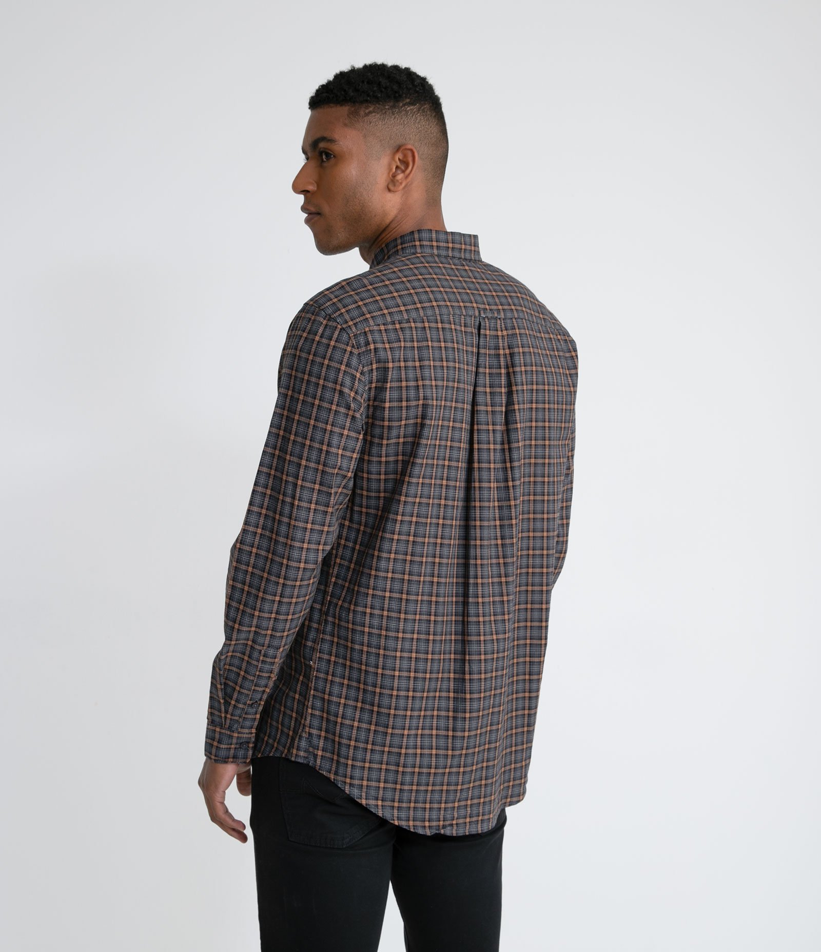 Camisa Manga Longa Slim em Padronagem Xadrez Multicores 2