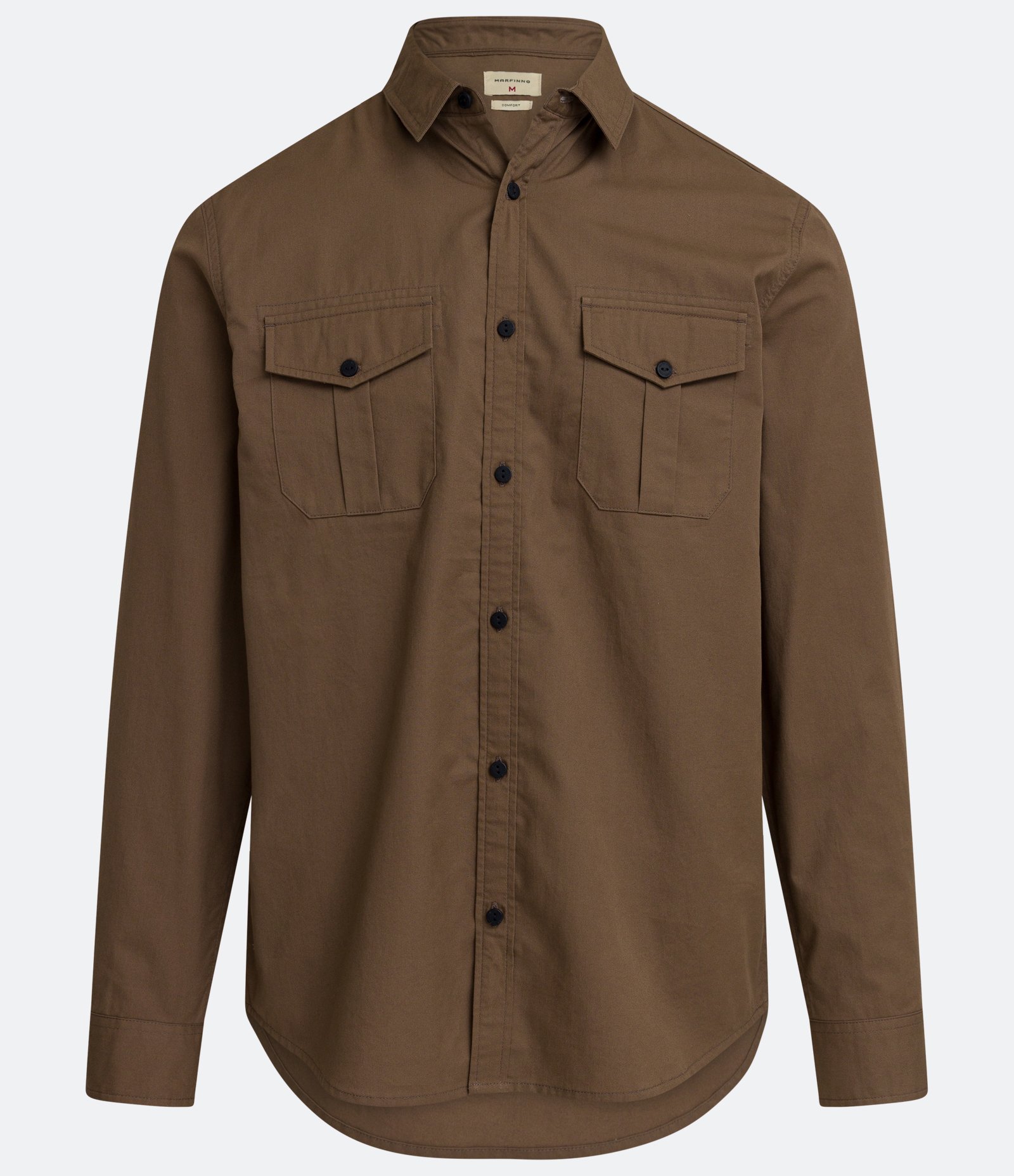 Camisa Comfort em Algodão com Bolsos Frontais 6