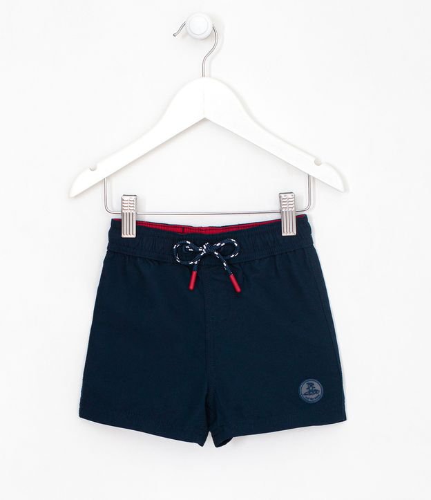 Bermuda de Baño Infantil sin Estampado - Talle 1 a 4 años Azul 1