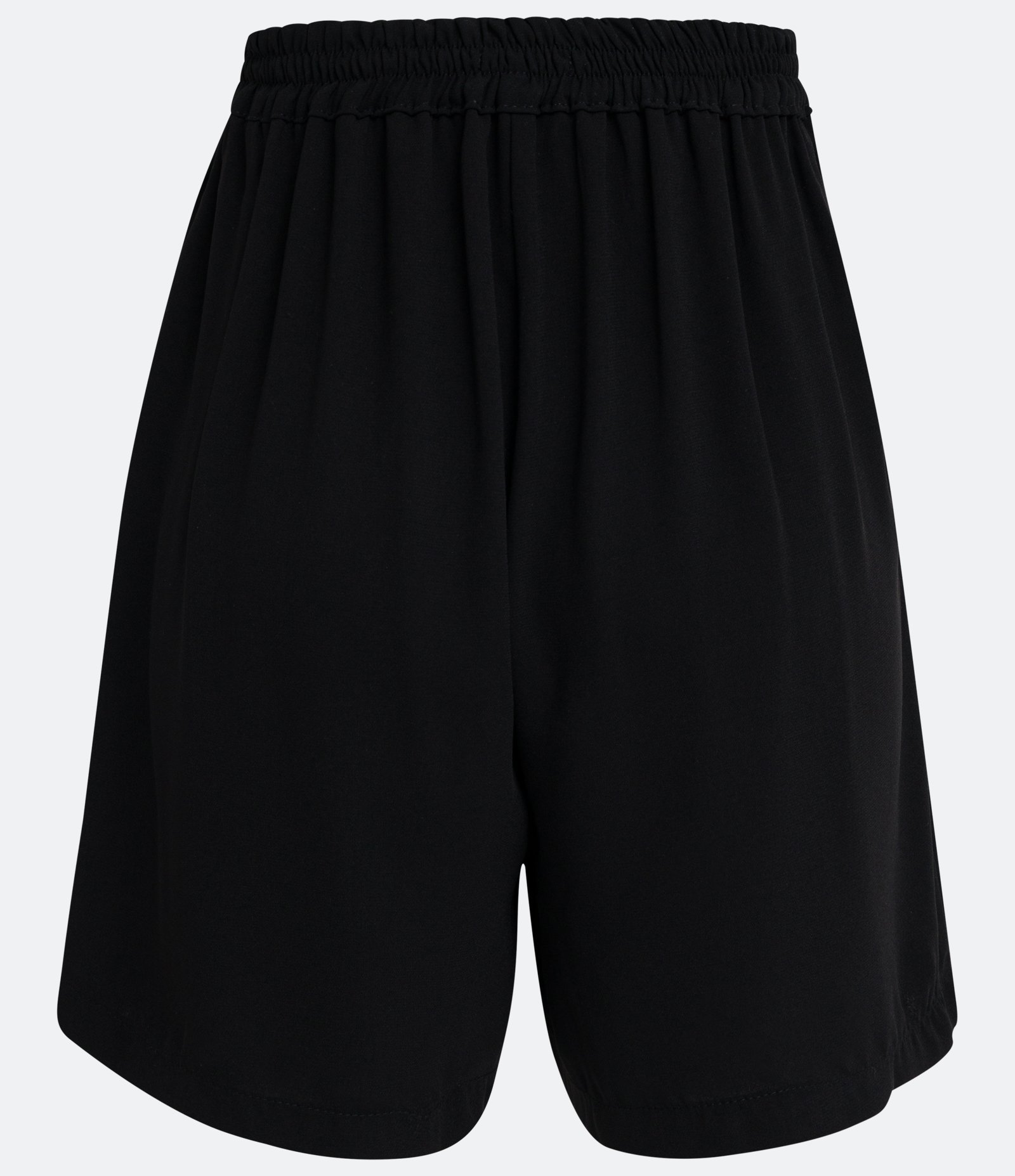 Bermuda Clochard em Crepe com Cintura Elástica Preto 7