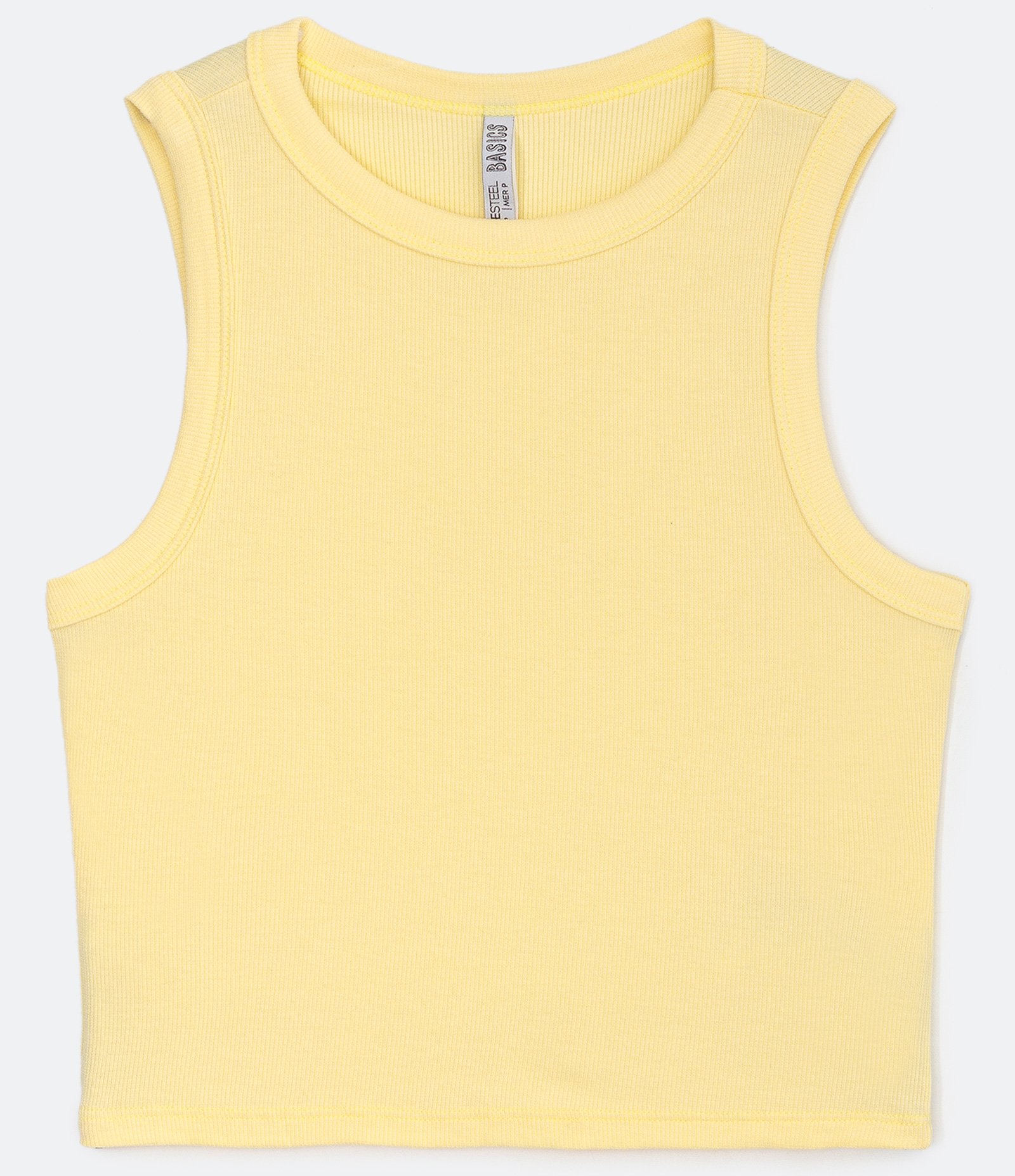 Regata Cropped Básica em Ribana Canelada 5