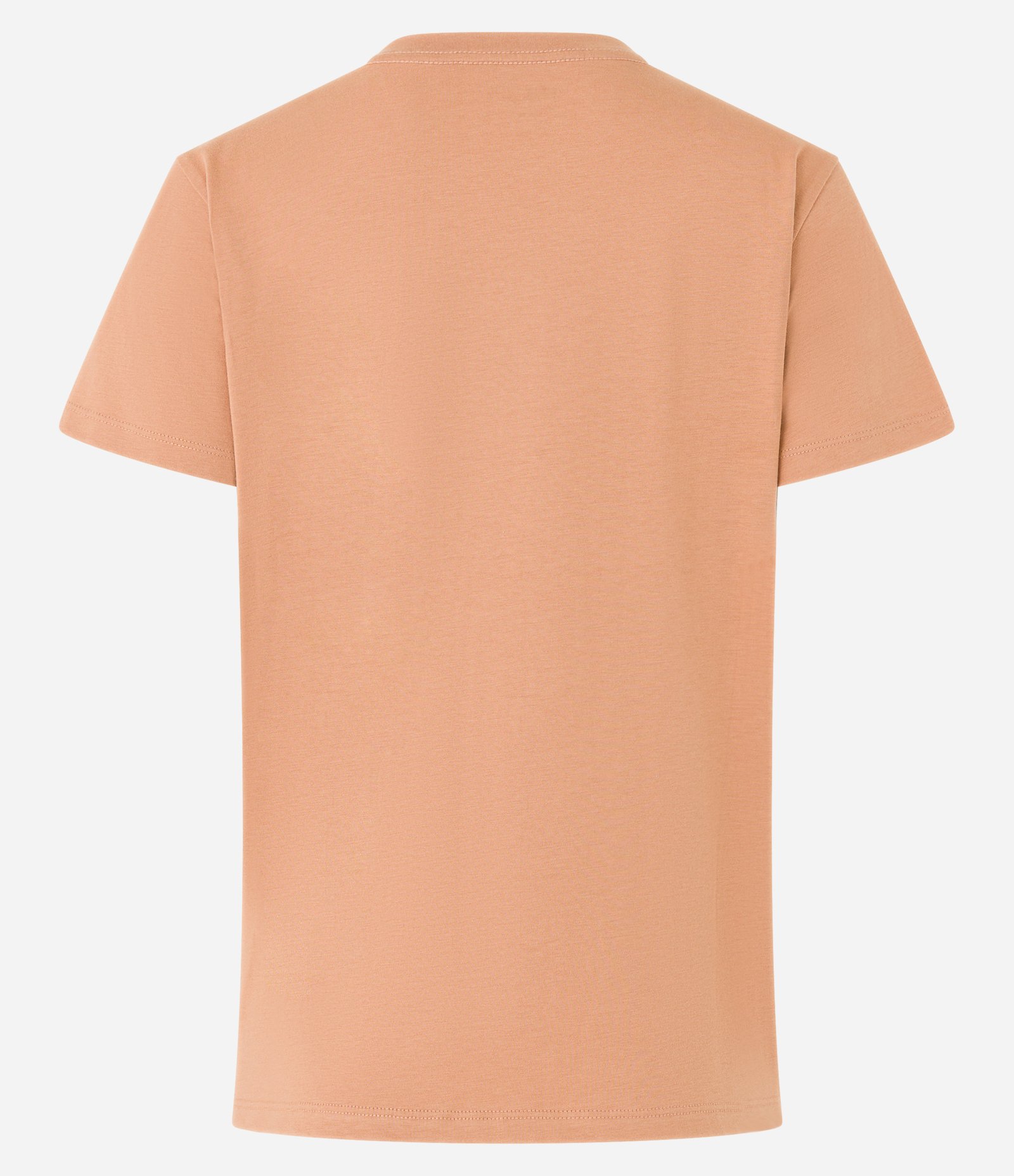 Camiseta Básica em Algodão com Manga Curta Marrom Claro 6