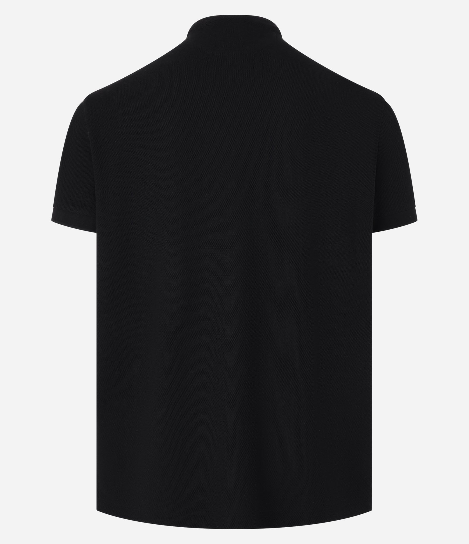 Camisa Polo Slim em Piquet Texturizado Preto 7
