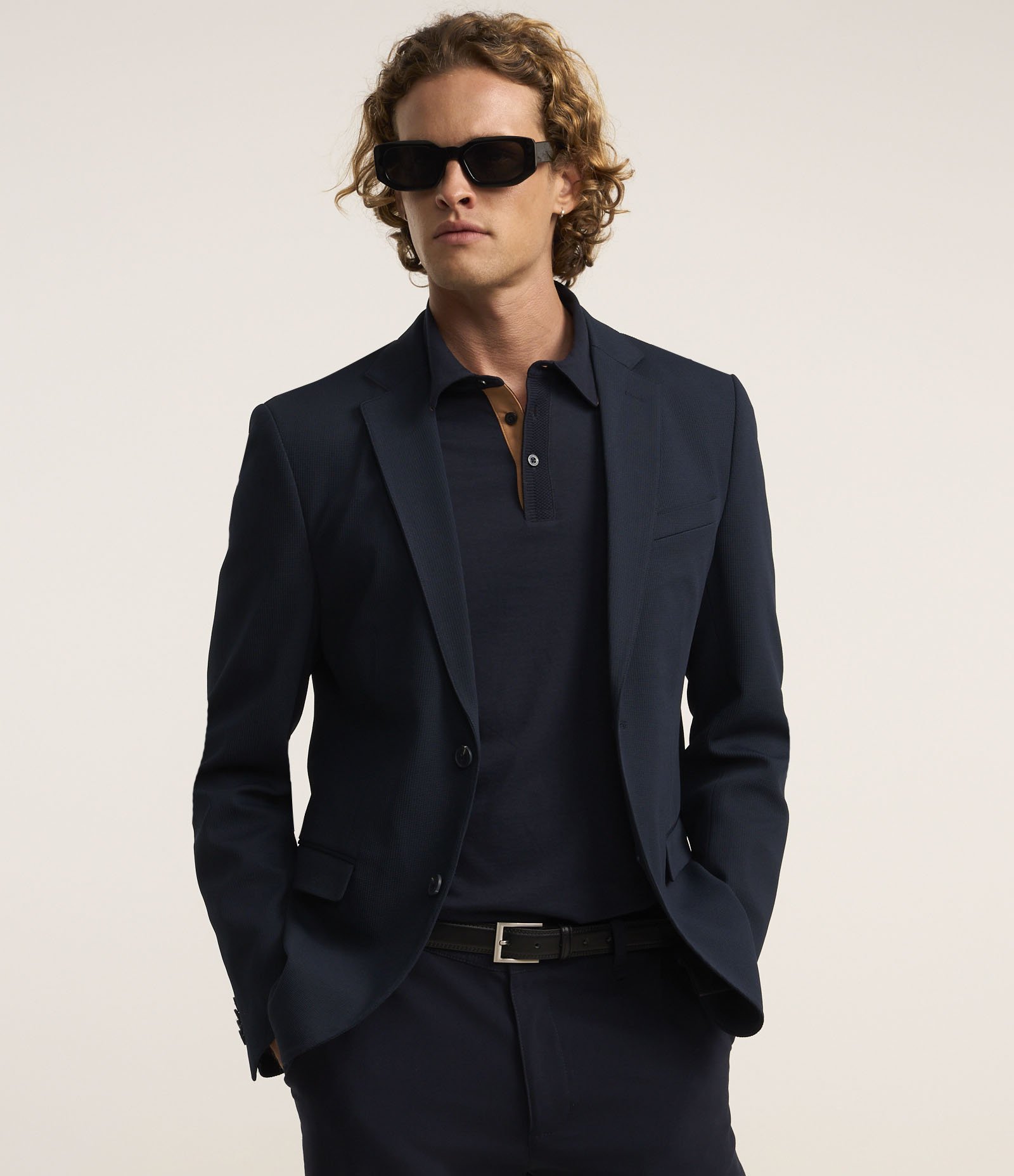 Camisa Polo Regular em Algodão Peruano com Detalhe Contrastante na Gola Azul Marinho 4