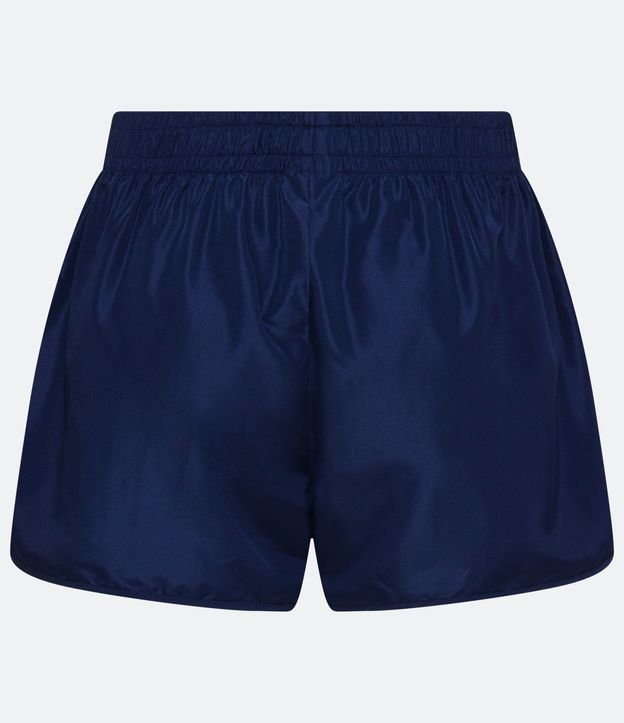 Short Runner Básico en Microfibra con Detalle Reflectivo Azul 6