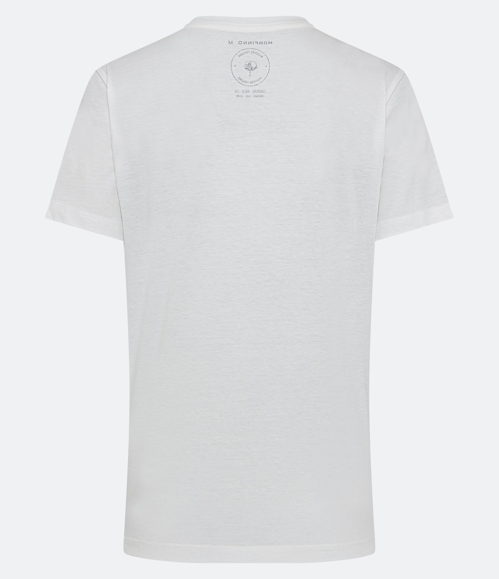 Blusa Básica em Algodão Peruano com Decote V Branco 7