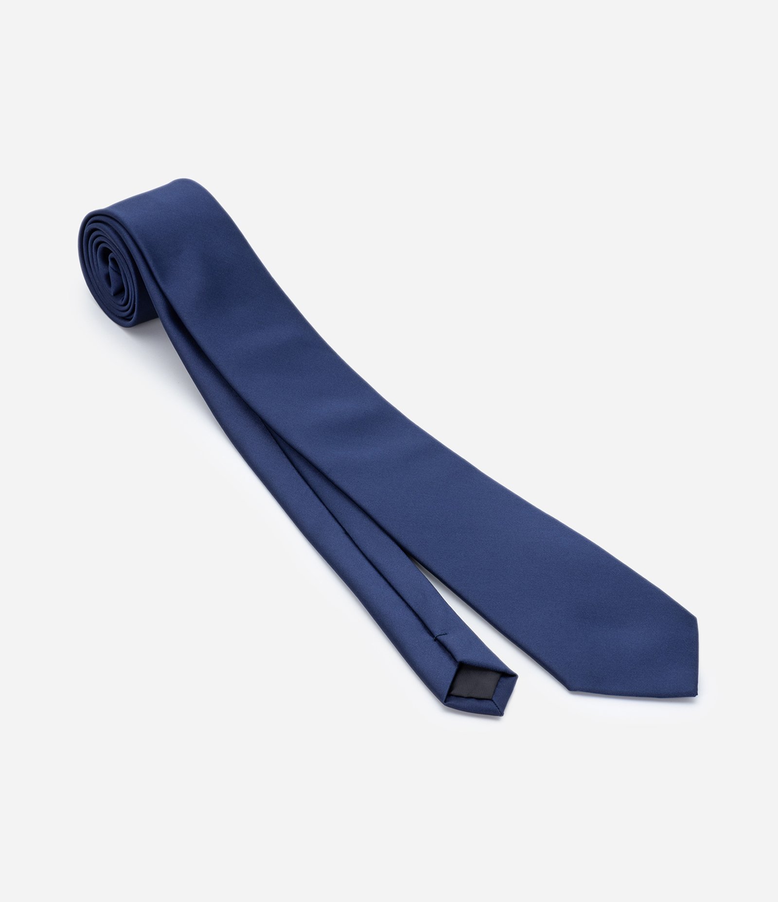 Gravata Clássica Acetinada com Textura Azul Escuro 4