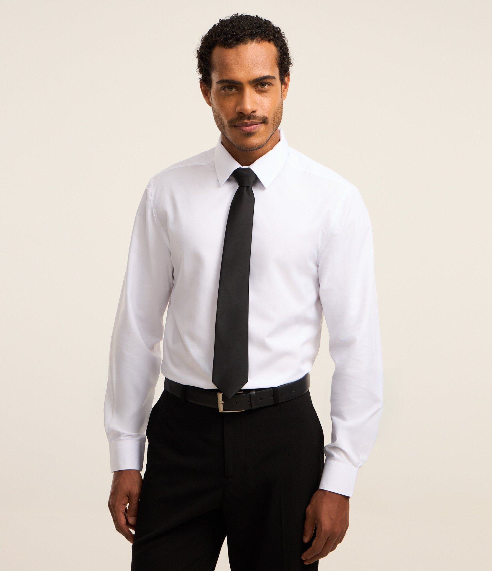 Gravata Clássica Acetinada com Textura Preto 5