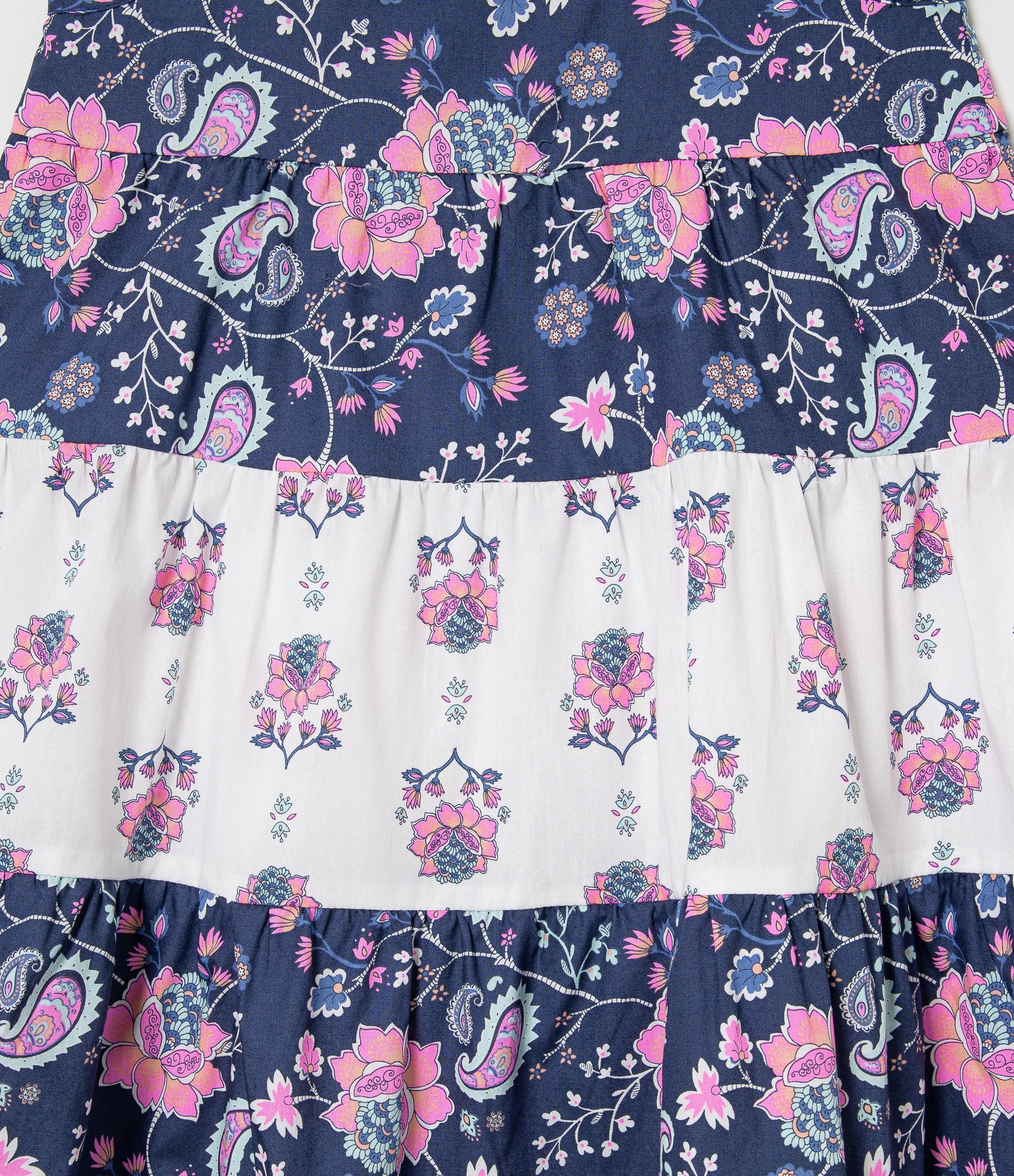 Vestido Infantil Marias Estampa Diferenciada - Tam 5 a 14 anos Azul 3