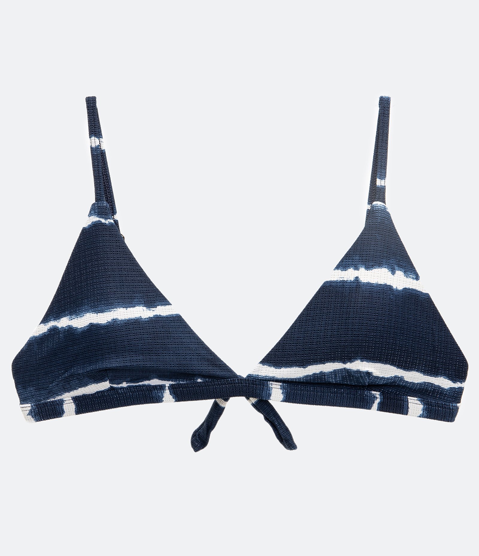 Biquini Top Triangulo Fixo Bojo Removivel Estampa Tie Dye Azul 4