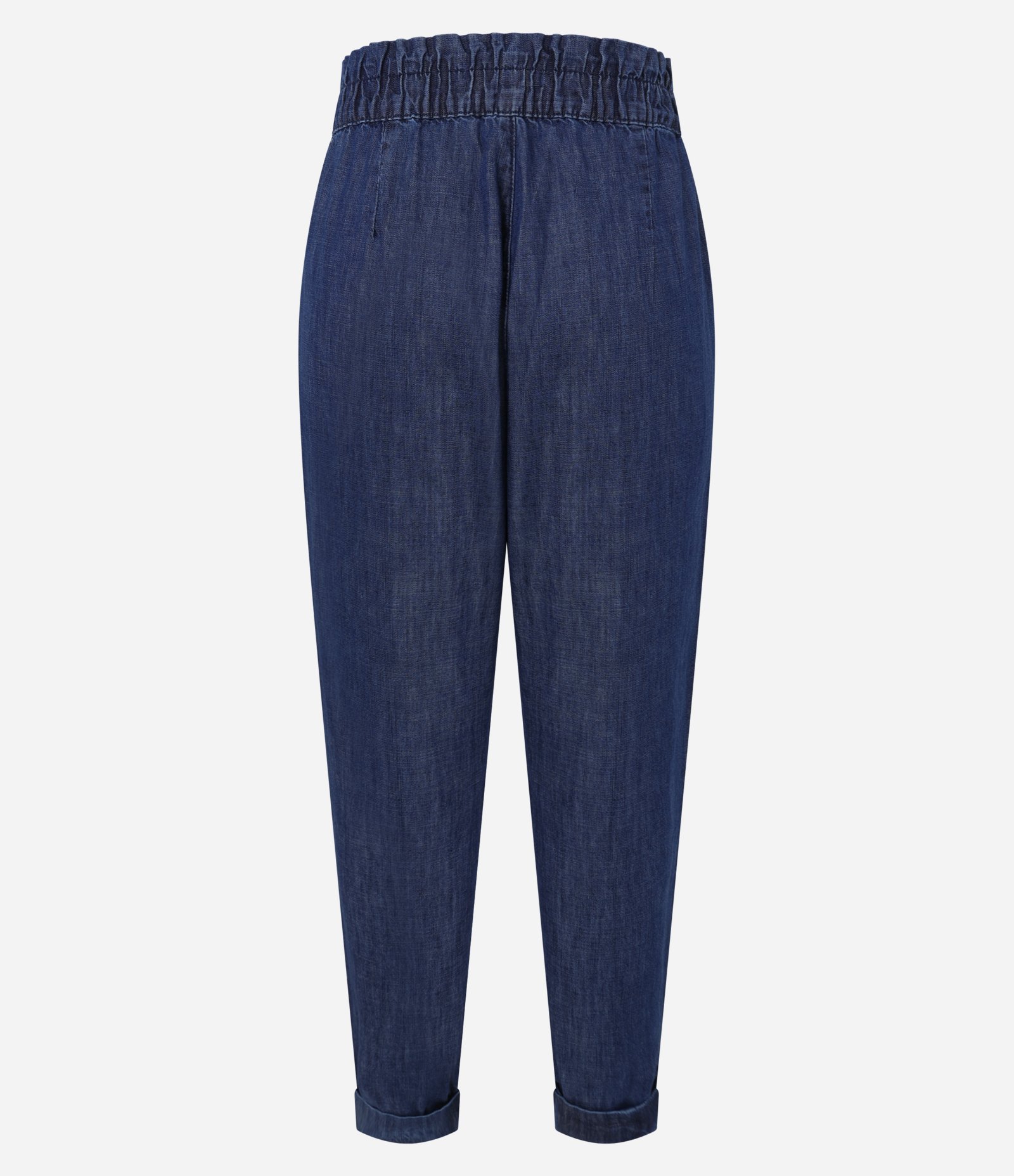 Calça Carrot em Jeans com Laço na Cintura Azul 6