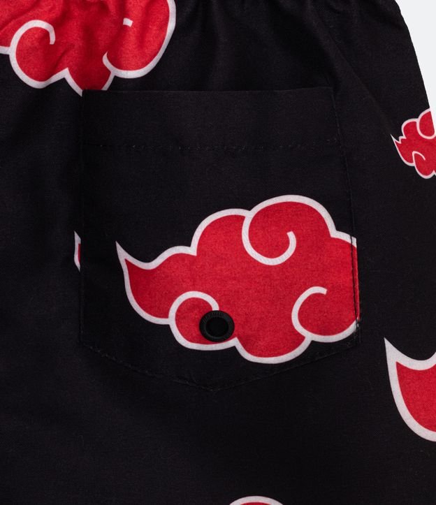 Bermuda Infantil con Estampado de Íconos del Naruto - Talle 5 a 16 años Negro 4