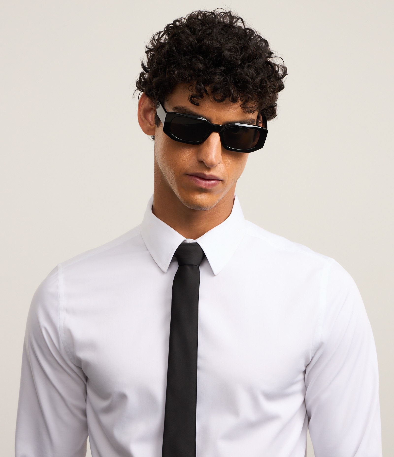 Gravata Slim Básica Acetinada Preto 5