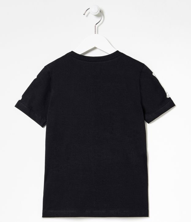 Remera Infantil Estampada Esqueleto Brilla en la Oscuridad - Tam 5 a 14 años Negro 2
