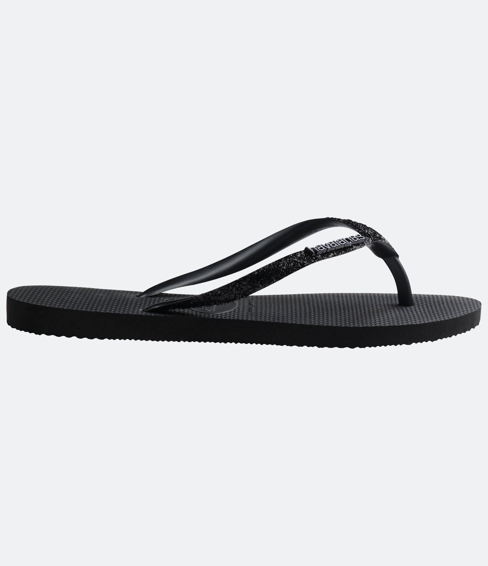 Chinelo Havaianas Tiras Finas com Glitter Preto 3