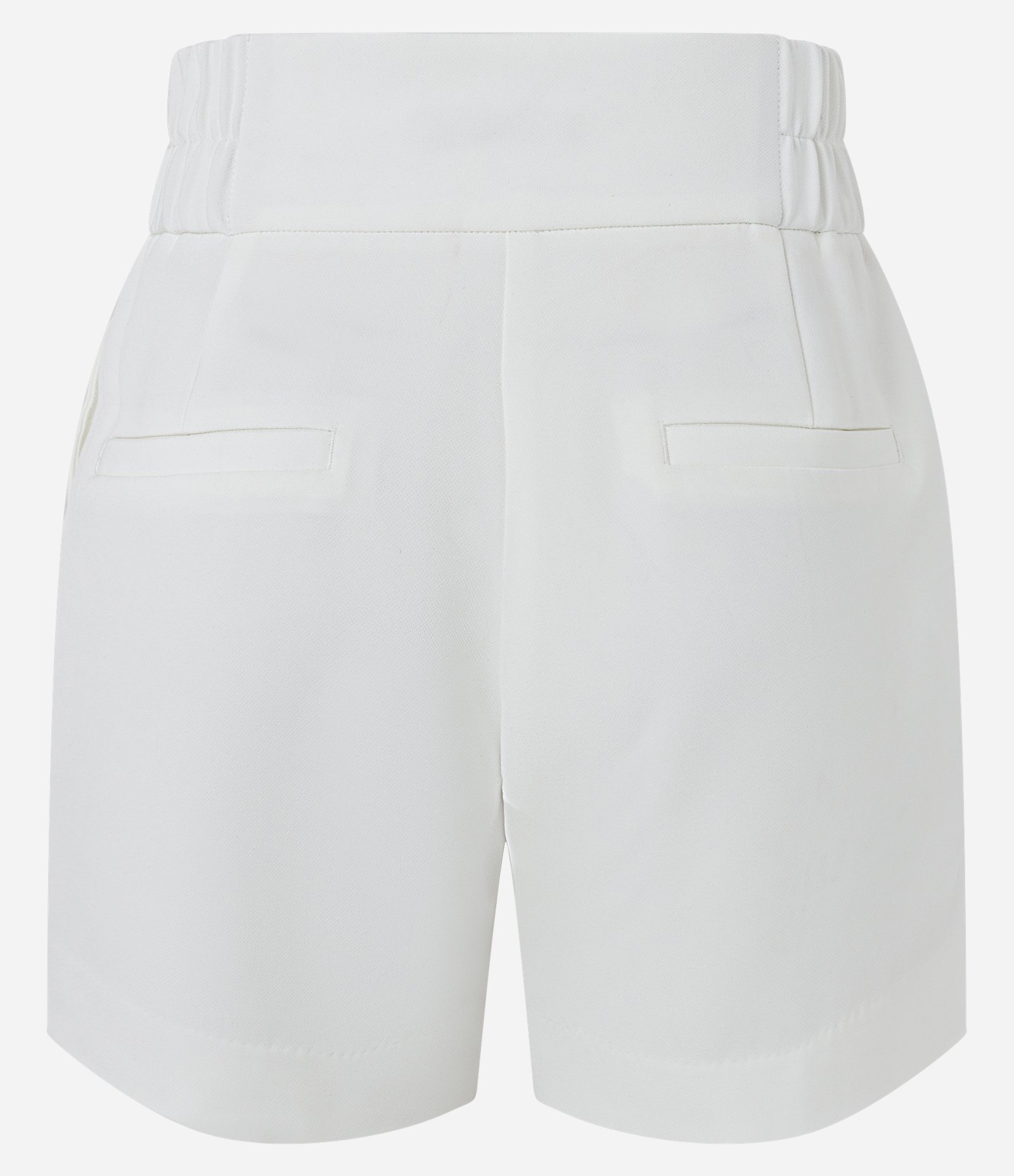 Short Alfaiatado com Cós Elástico e Abotoamento Duplo Off White 6