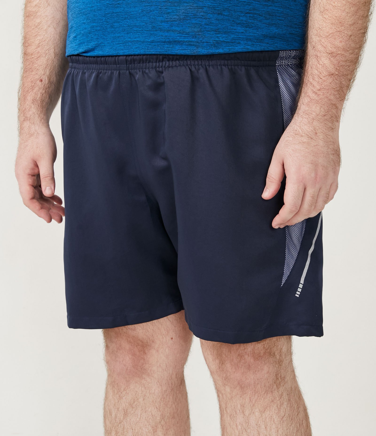 Bermuda Esportiva em Poliéster com Telinha - Plus Size Azul 2