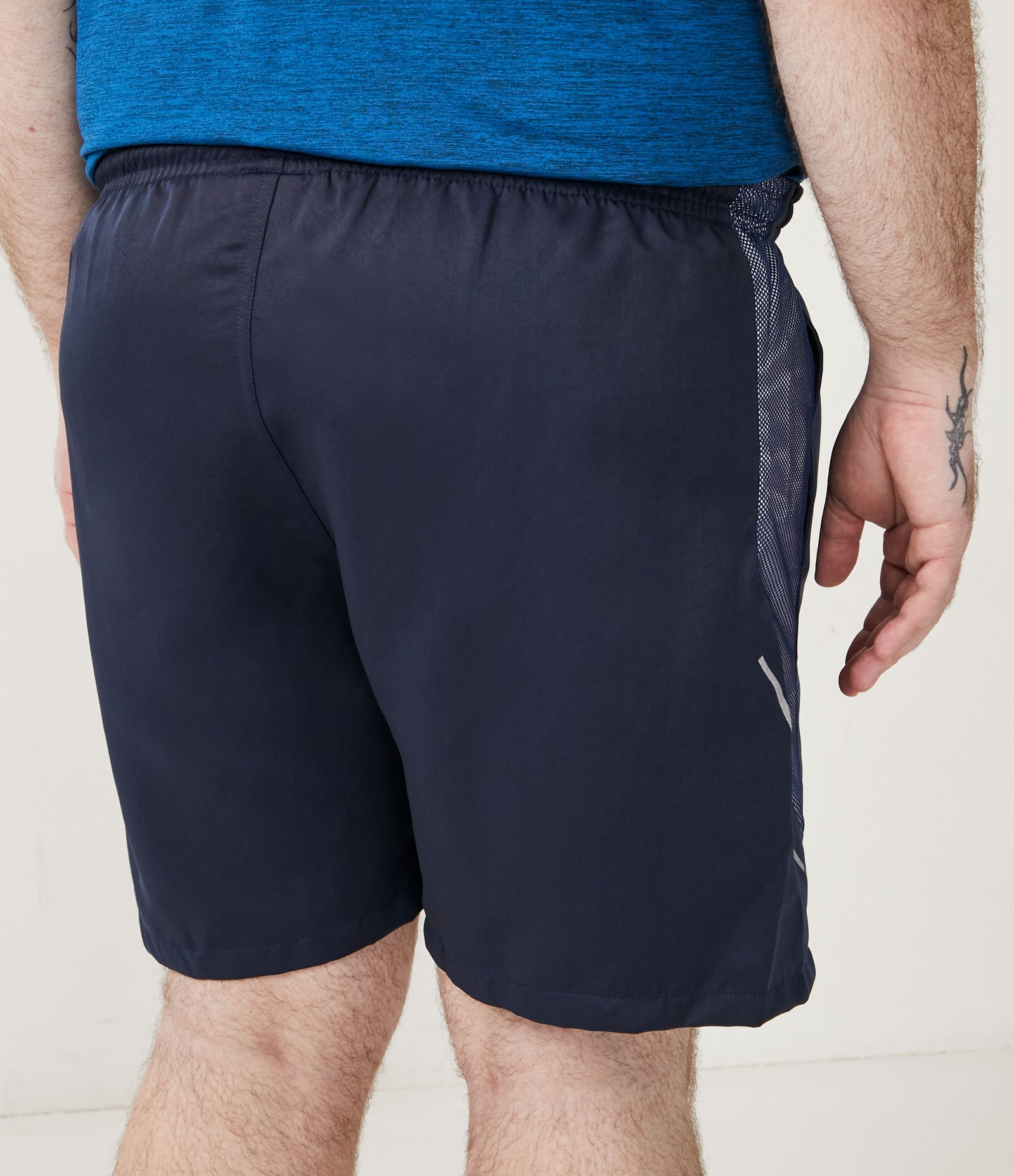 Bermuda Esportiva em Poliéster com Telinha - Plus Size Azul 3