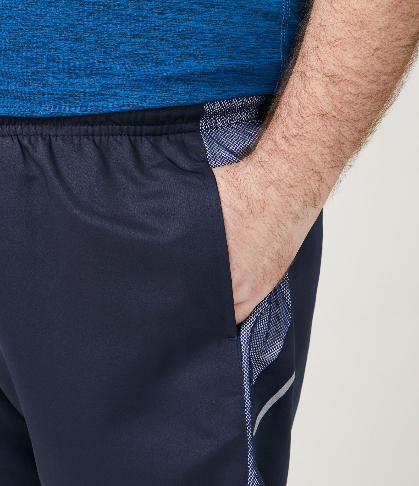 Bermuda Esportiva em Poliéster com Telinha - Plus Size Azul 4