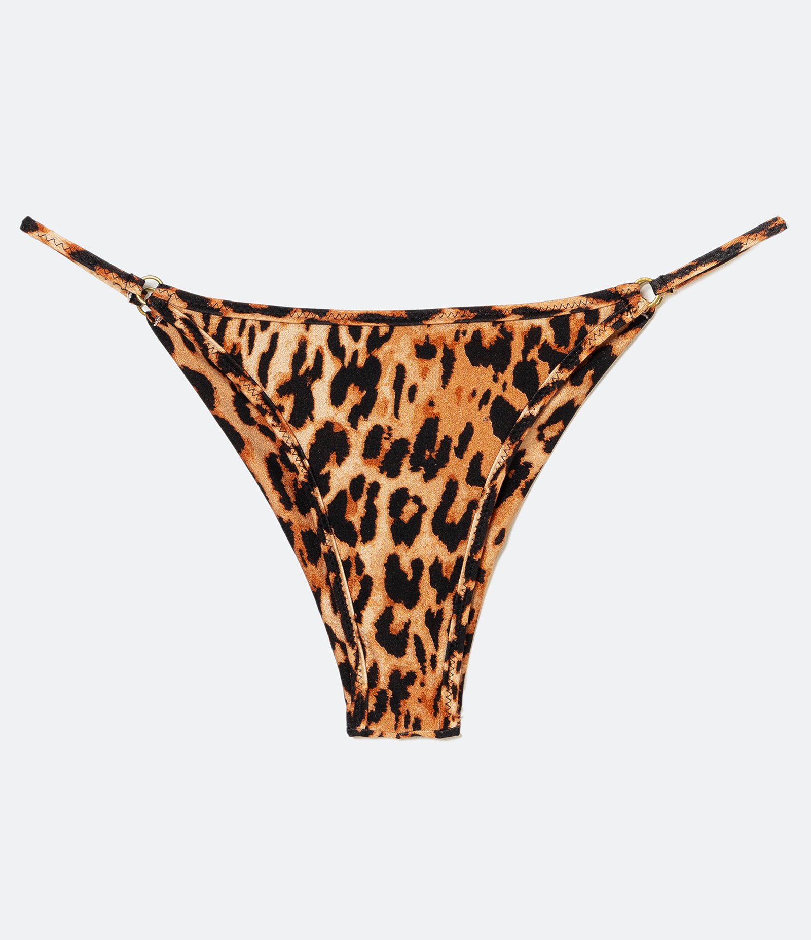 Biquíni Calcinha String em Poliamida com Estampa Animal Print Onça Marrom 4