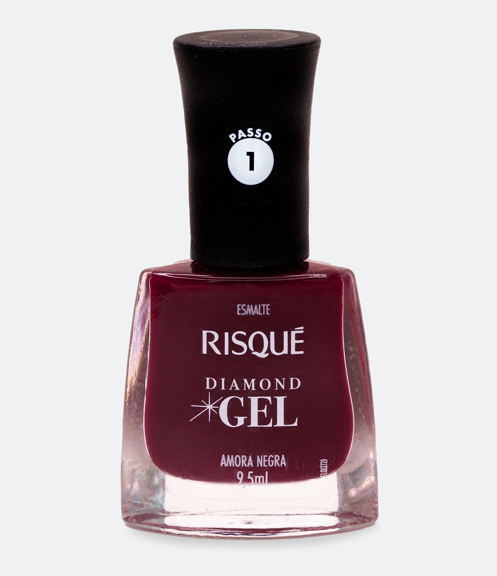 Esmalte Diamond Gel Risqué Amora Negra 1