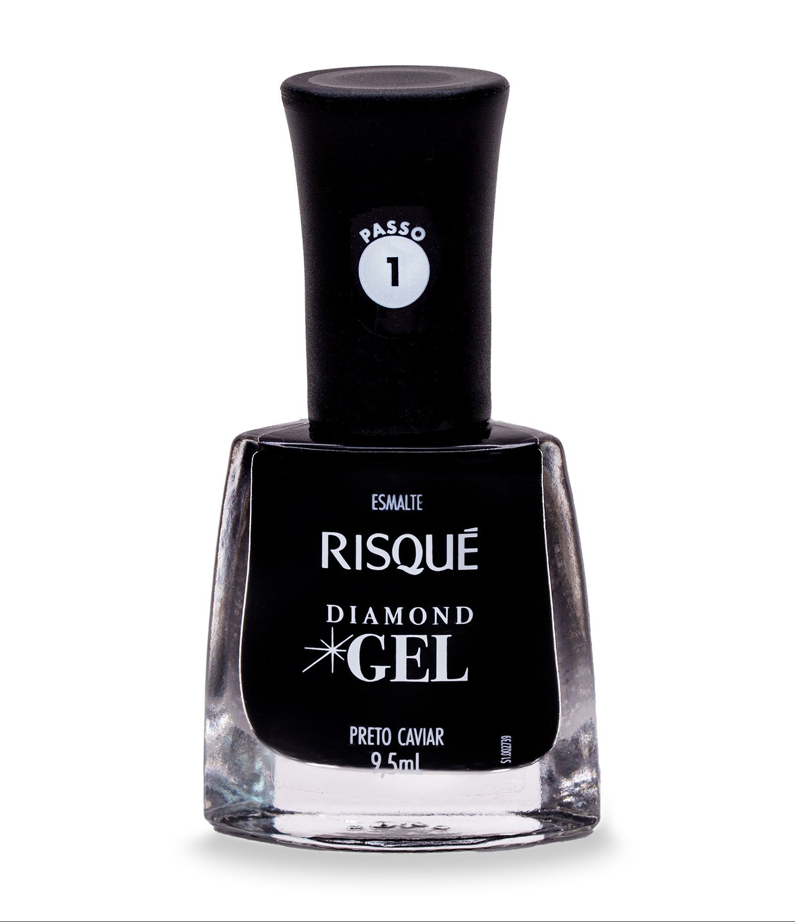 Esmalte Diamond Gel Risqué Preto Caviar 1